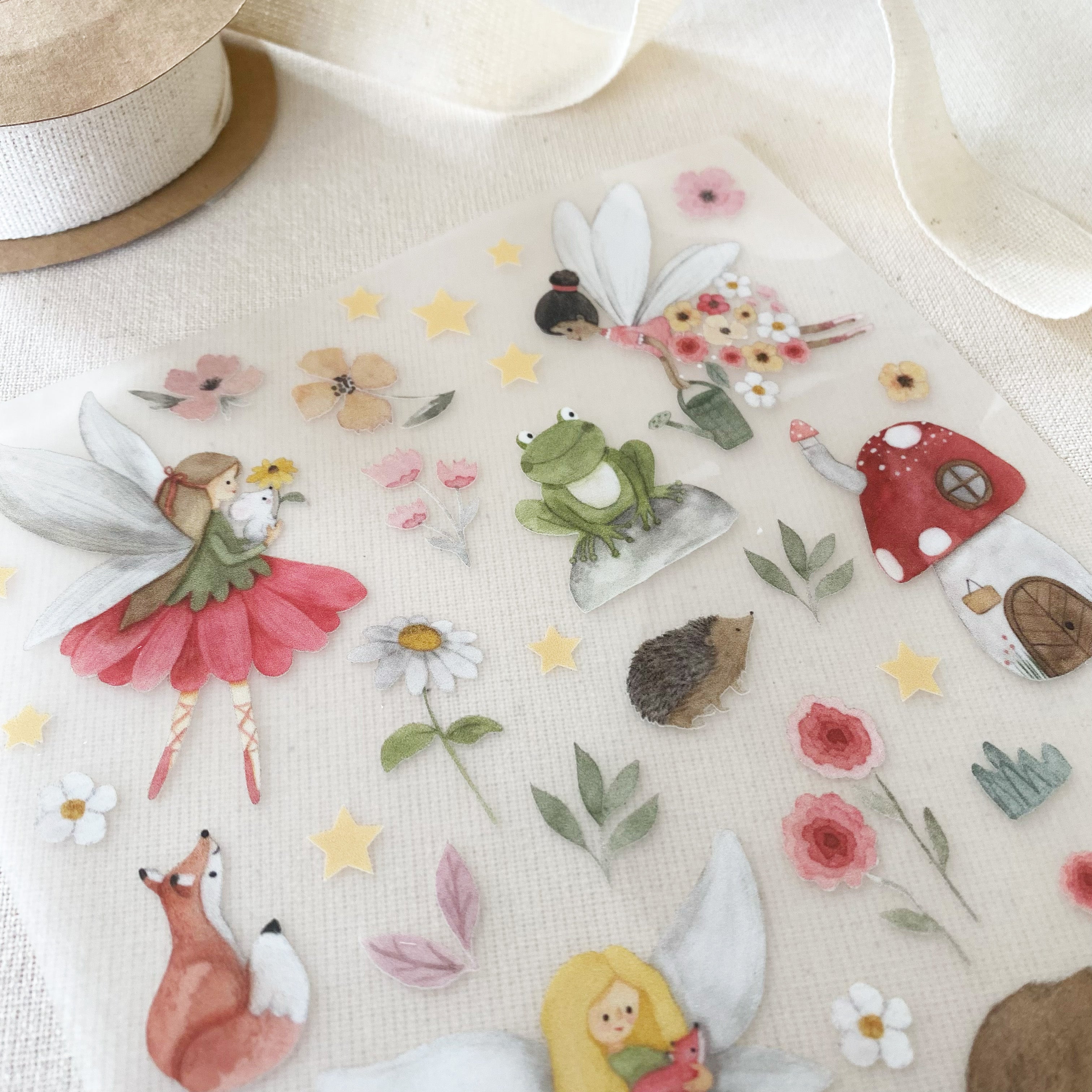 Bügelbilder Feenwelt - Hot Peel / Iron on/ Applikationen