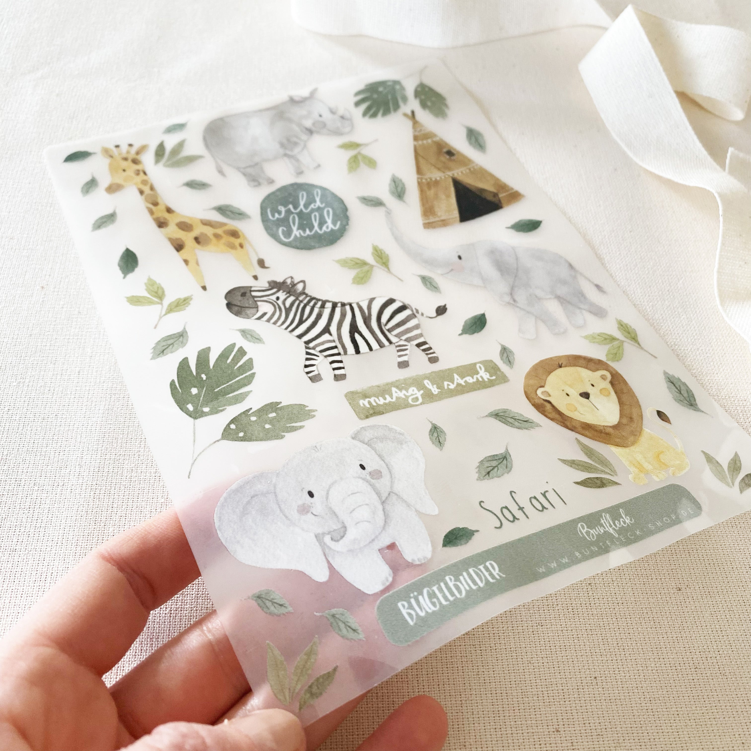 Cute iron-on patches - Safari / Iron on / Appliques