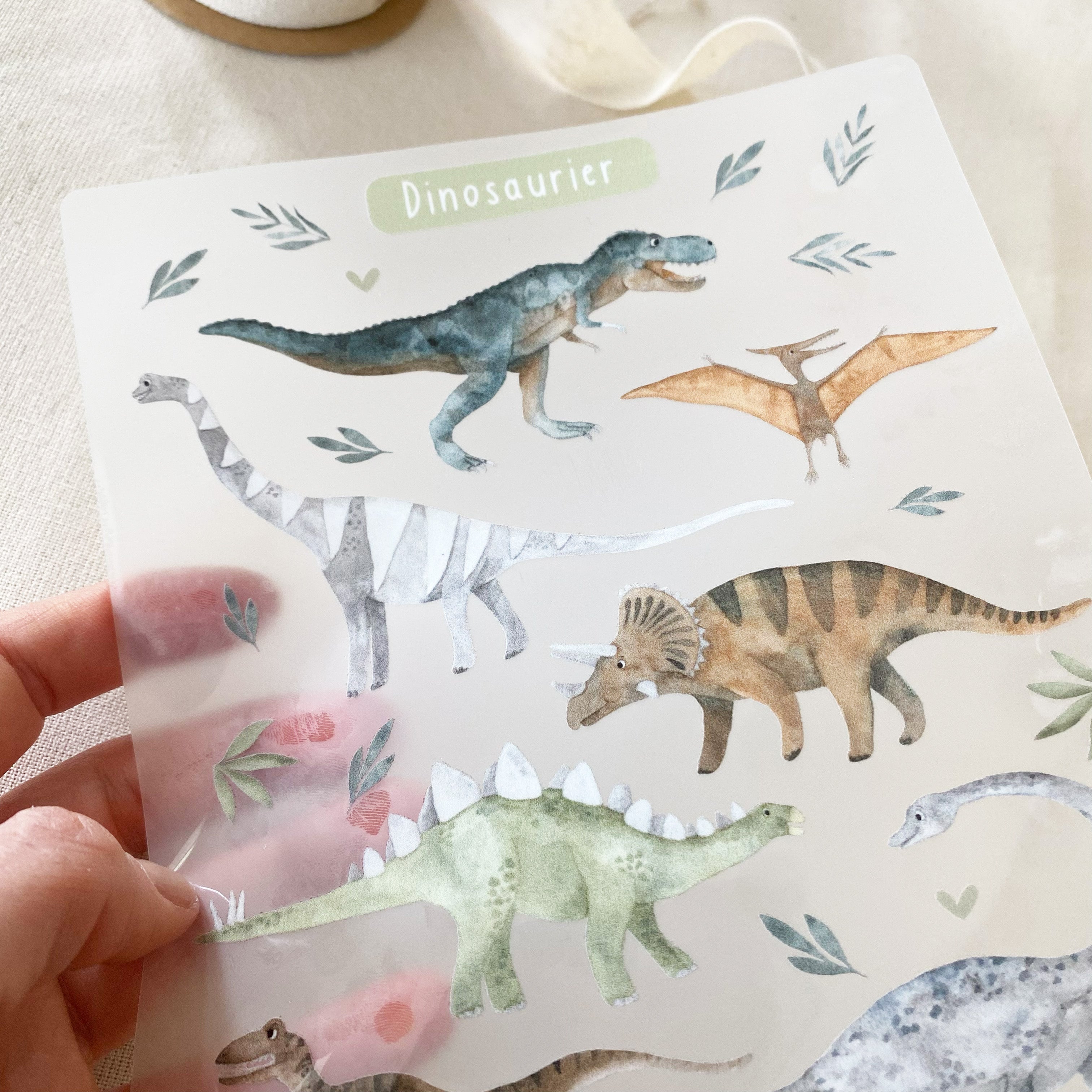 Bügelbilder Dinos - Hot Peel / Iron on/ Applikationen