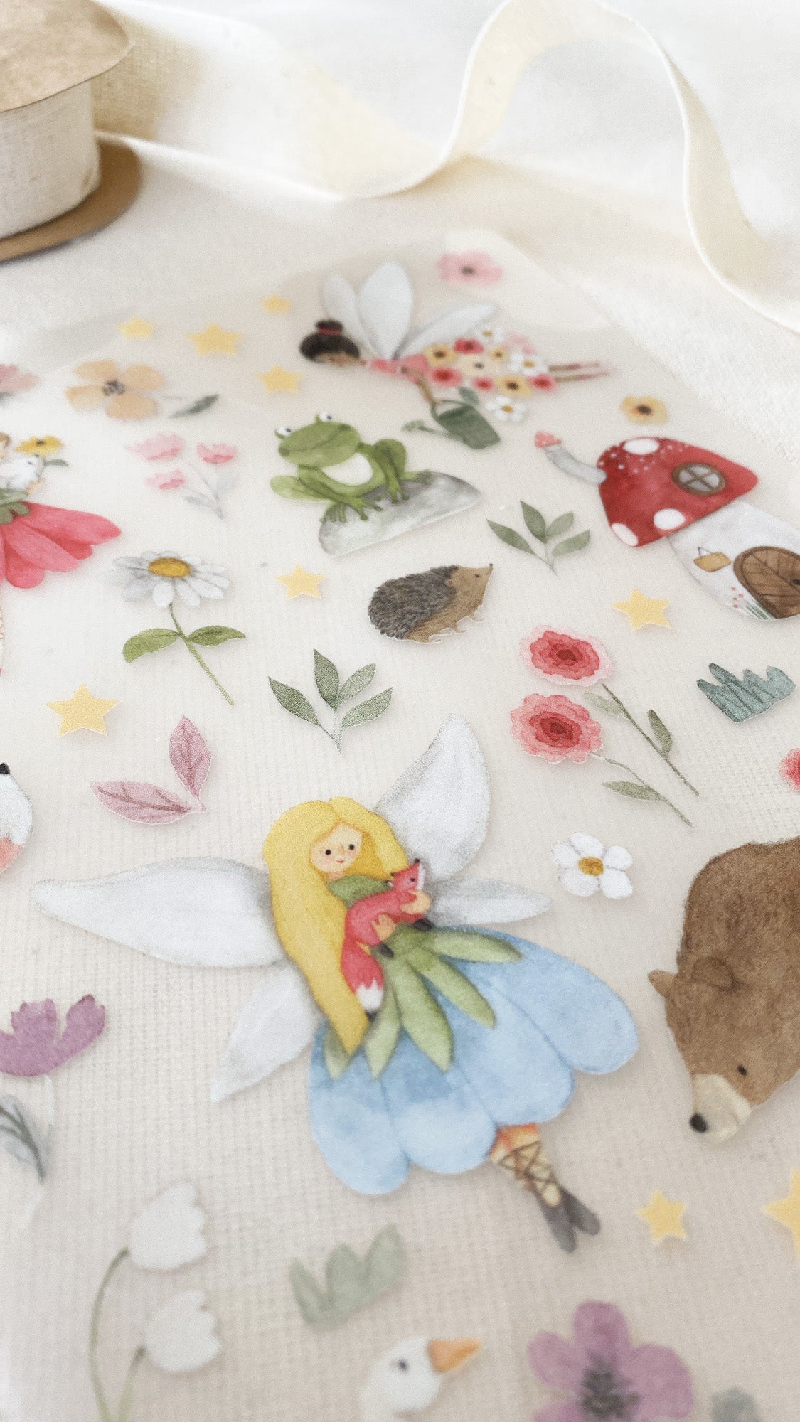 Iron-on transfers fairy world - Hot Peel / Iron on/ Applications