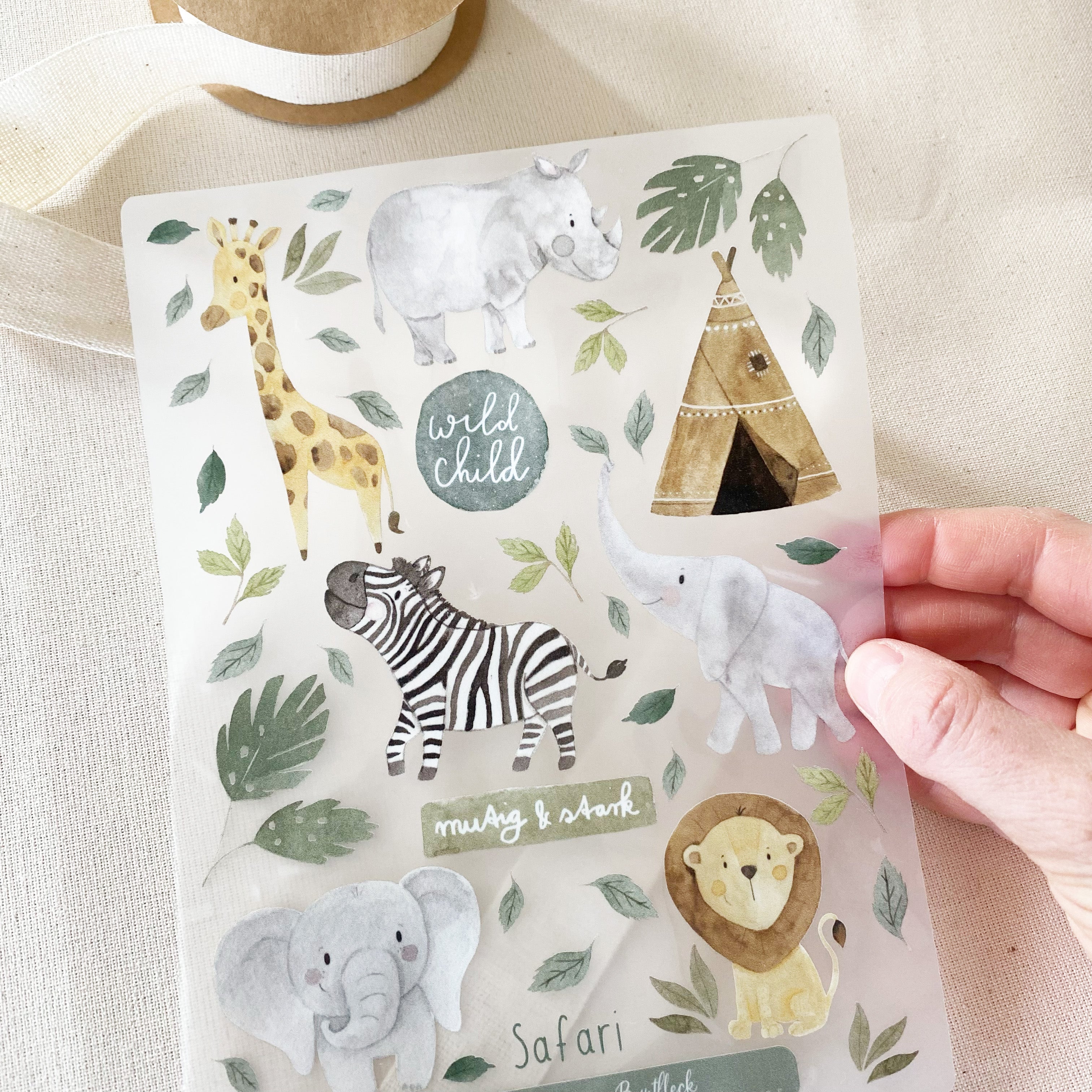 Cute iron-on patches - Safari / Iron on / Appliques