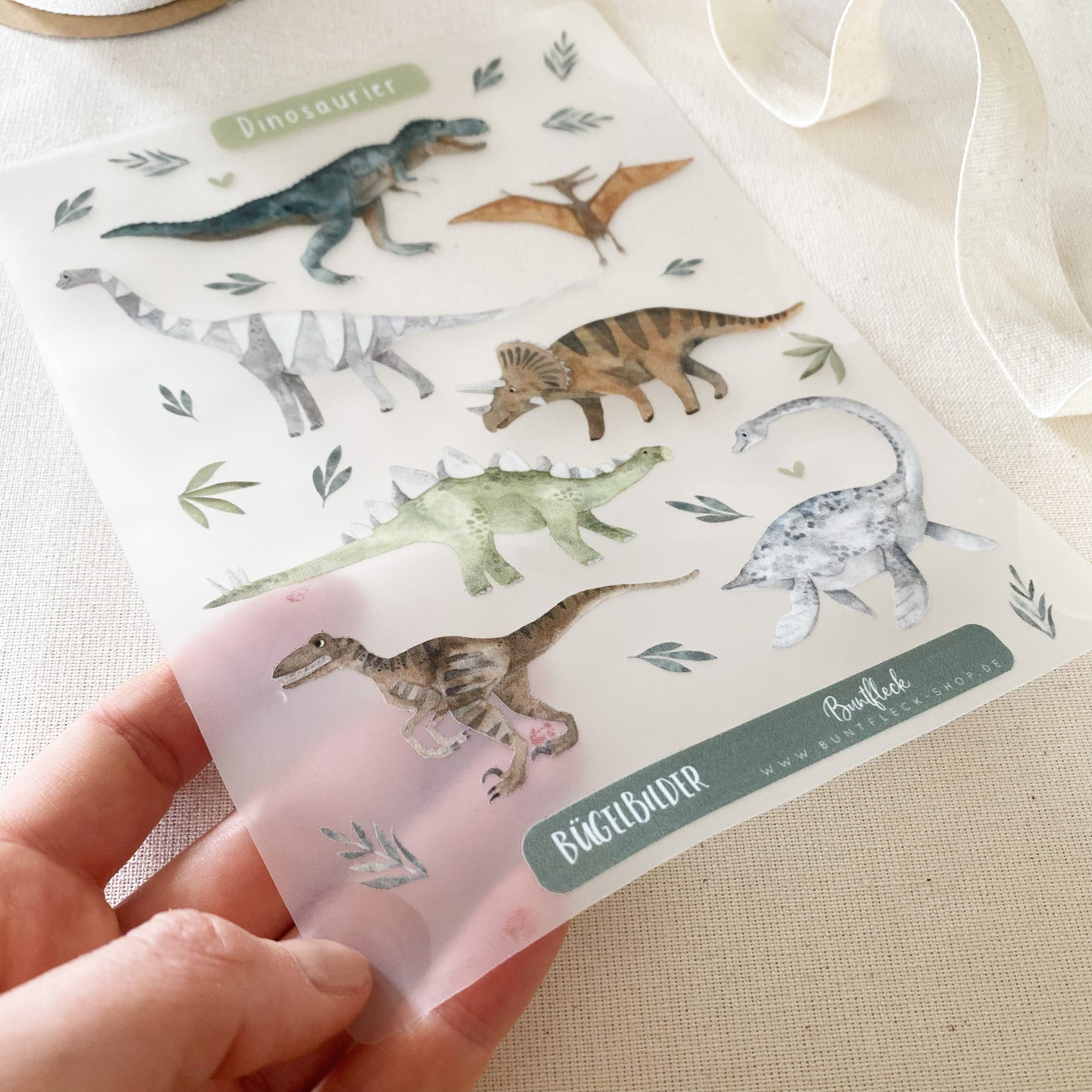 Bügelbilder Dinos - Hot Peel / Iron on/ Applikationen