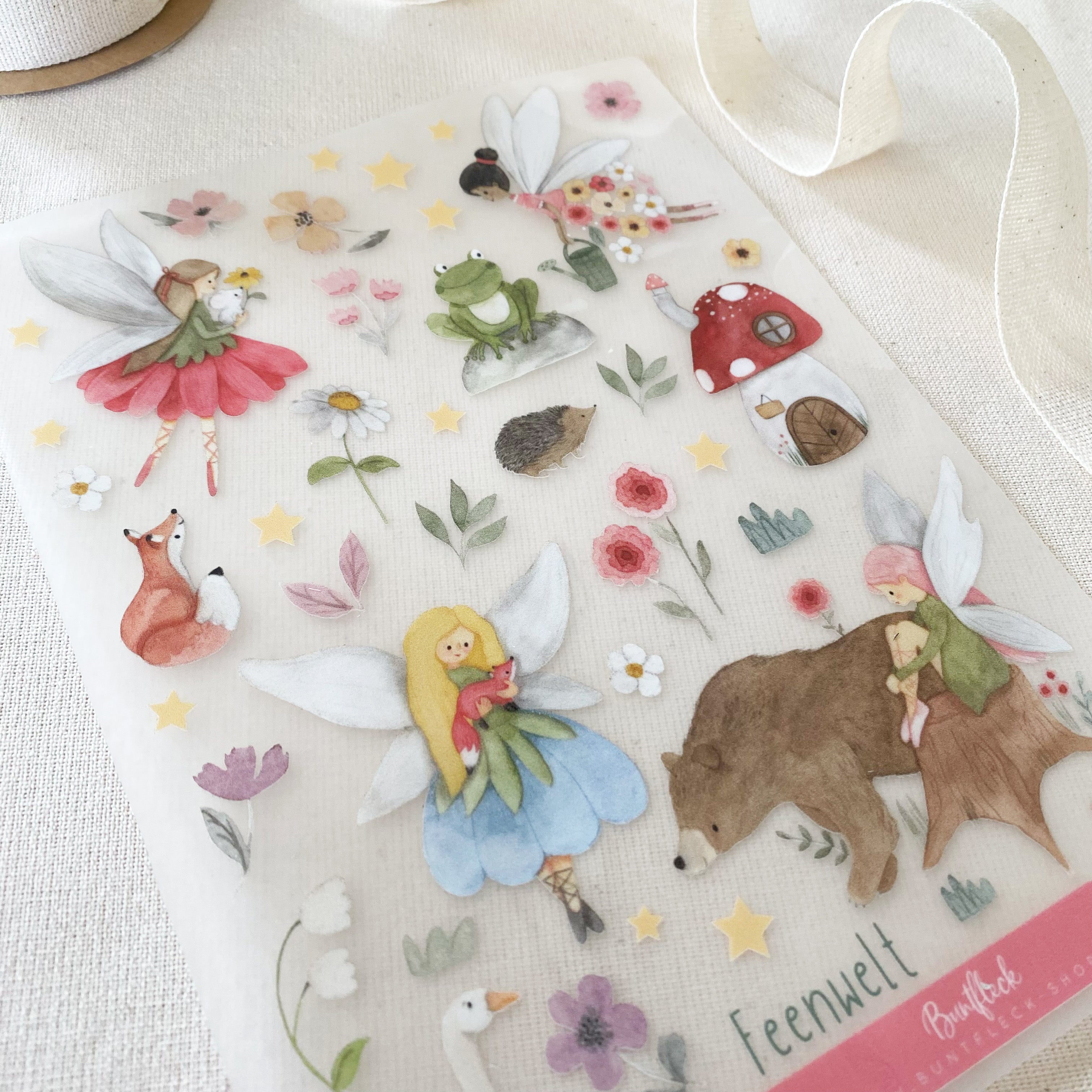 Iron-on transfers fairy world - Hot Peel / Iron on/ Applications