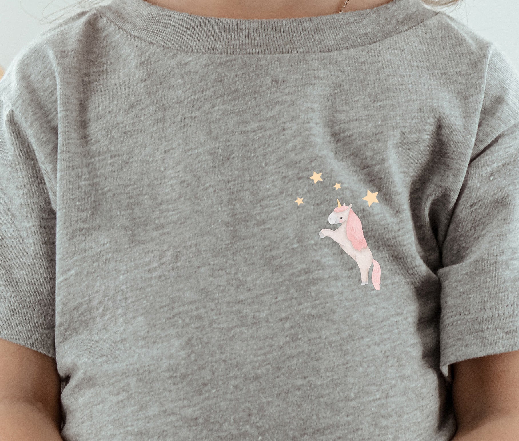 Mini Bügelbilder - Einhorn mit Sternen