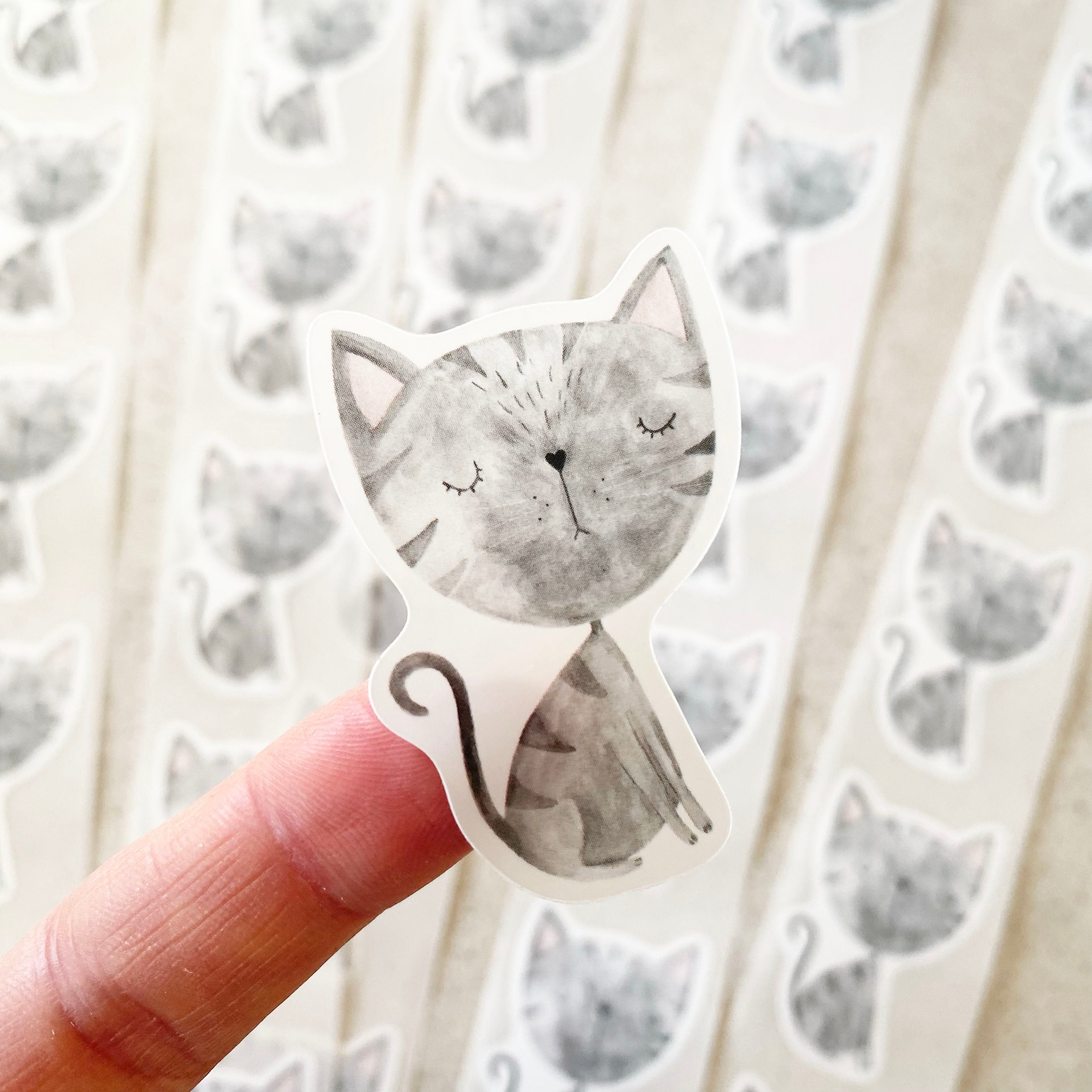 Aufkleber/Etiketten - Katze Elsa