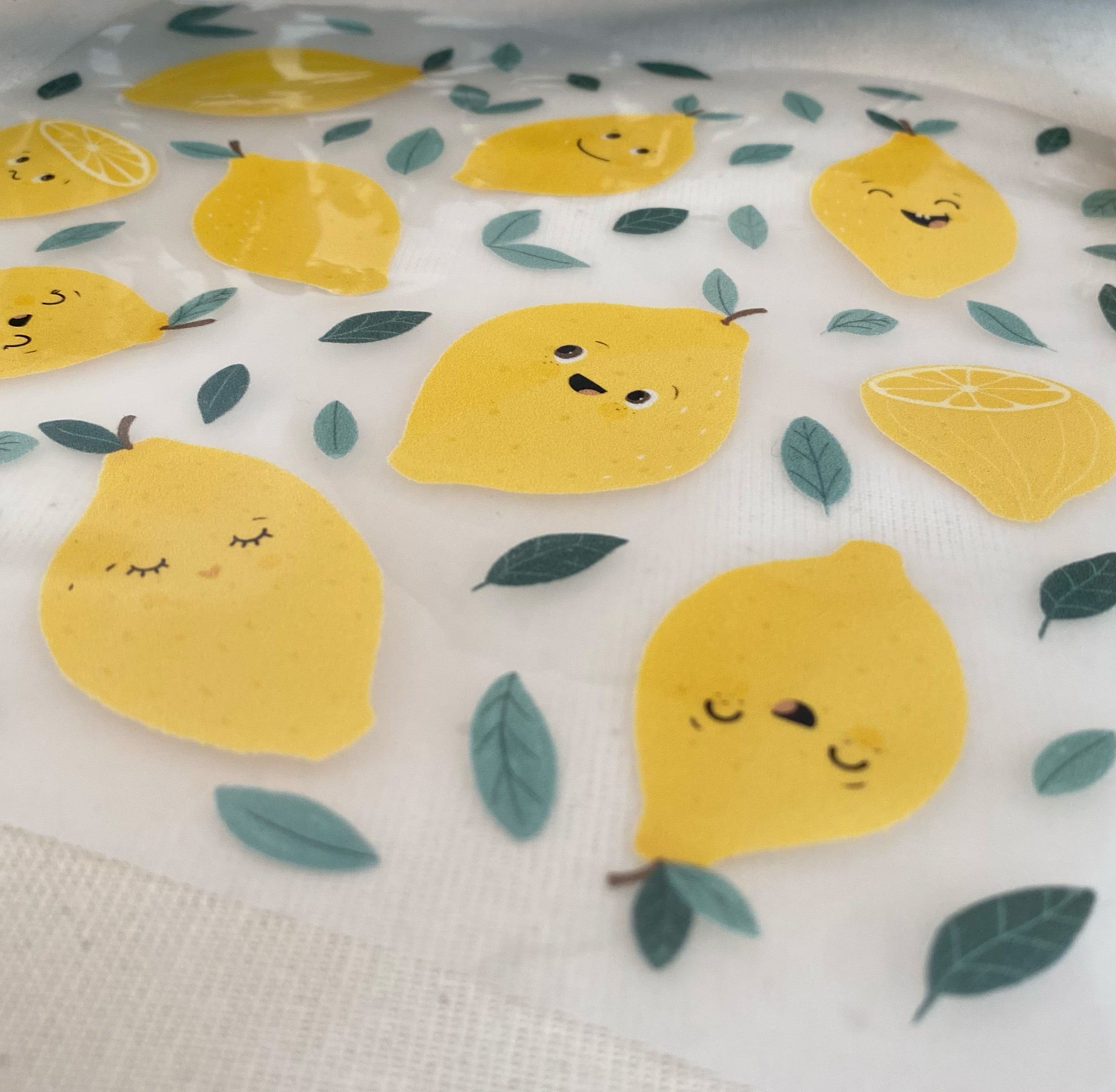 Bügelbilder mit Zitronen - Hot Peel / Iron on/ Applikationen