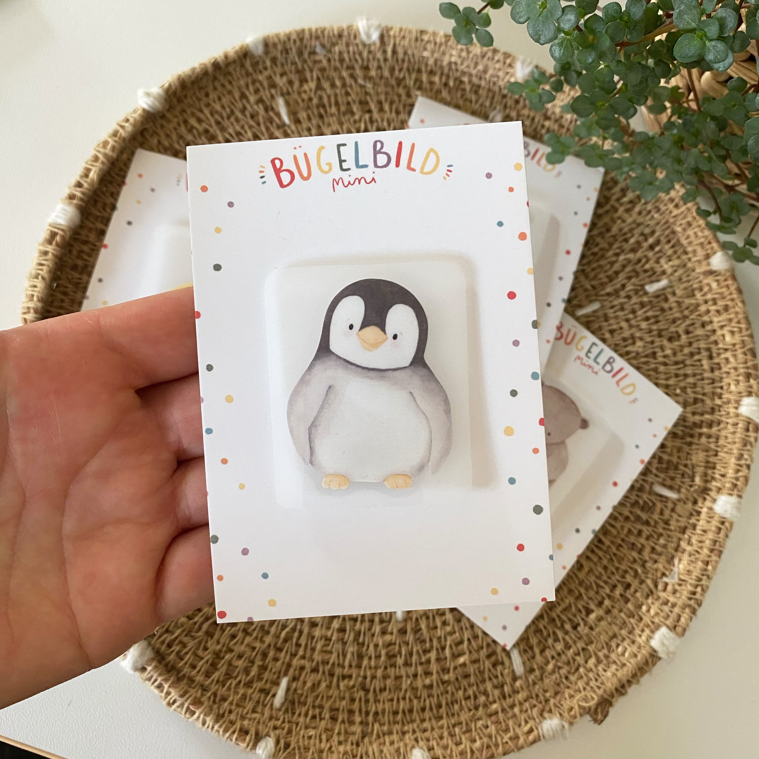 Mini Bügelbilder - Pinguin