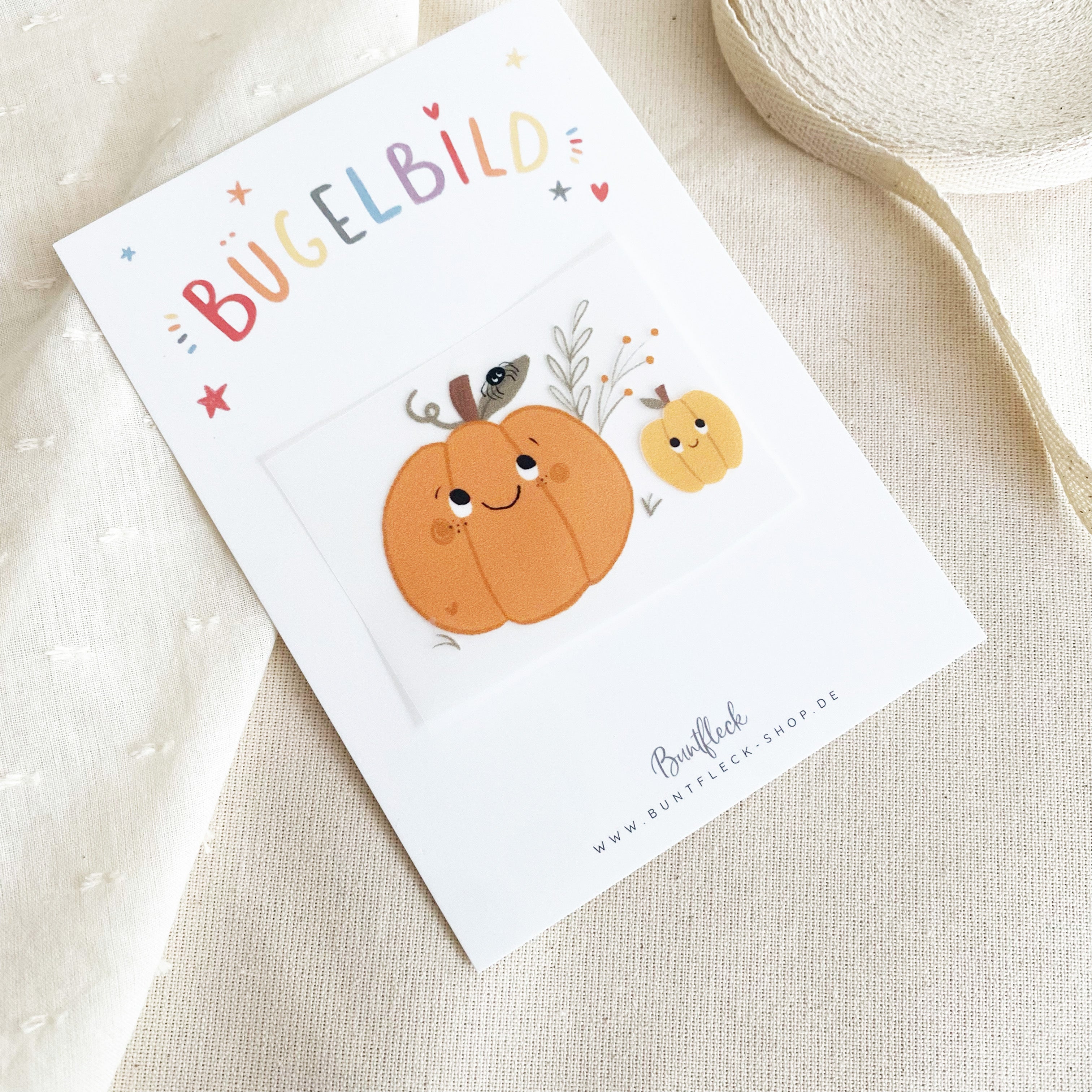 Mini Bügelbilder - süßer Kürbis