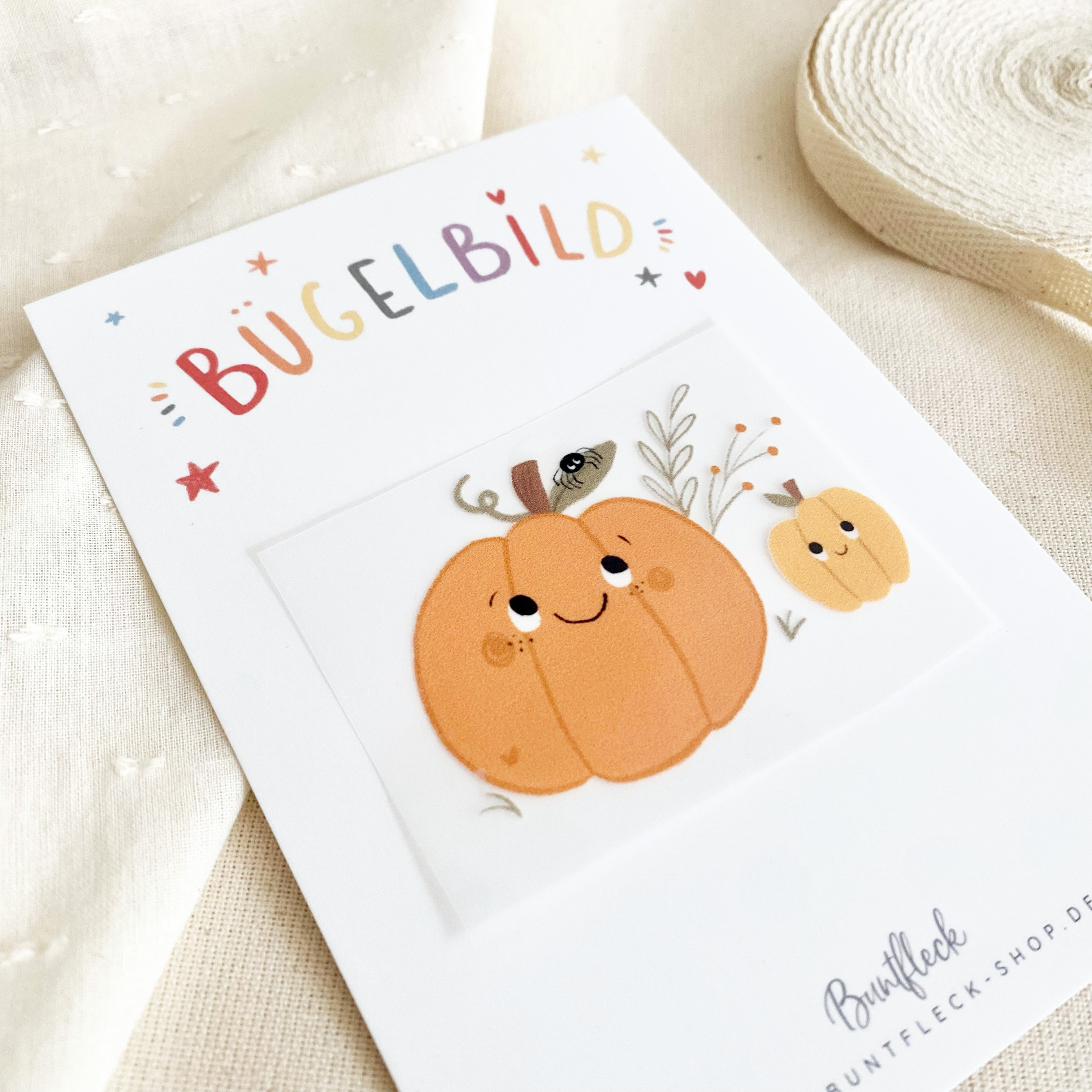 Mini Bügelbilder - süßer Kürbis