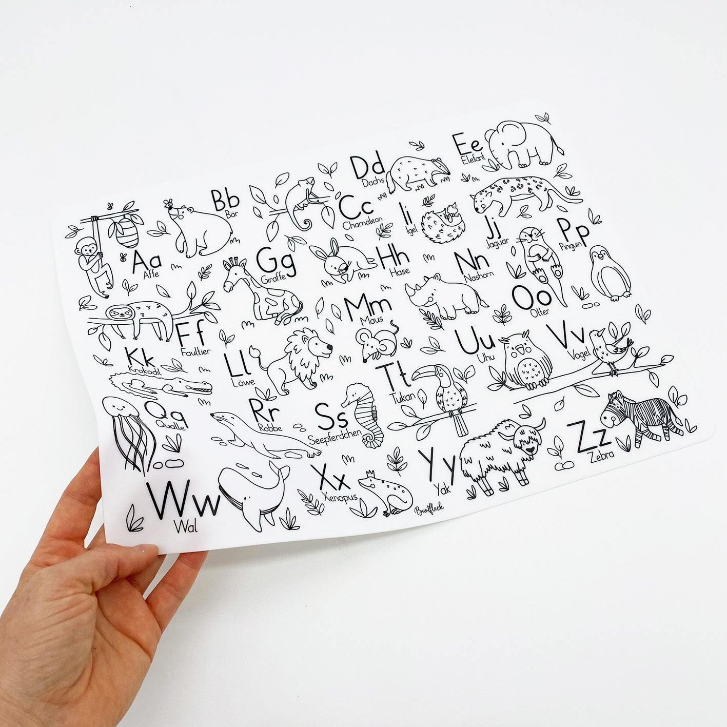 ABC silicone desk mat / food mat / drawing mat