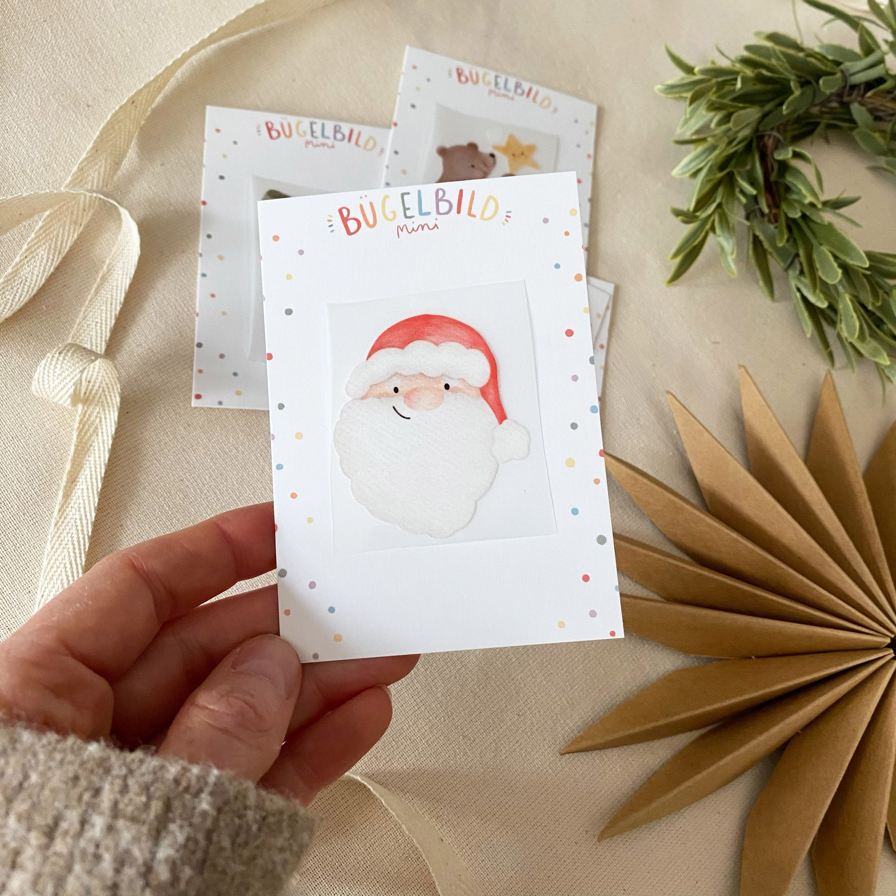Mini Bügelbilder - Weihnachtsmann