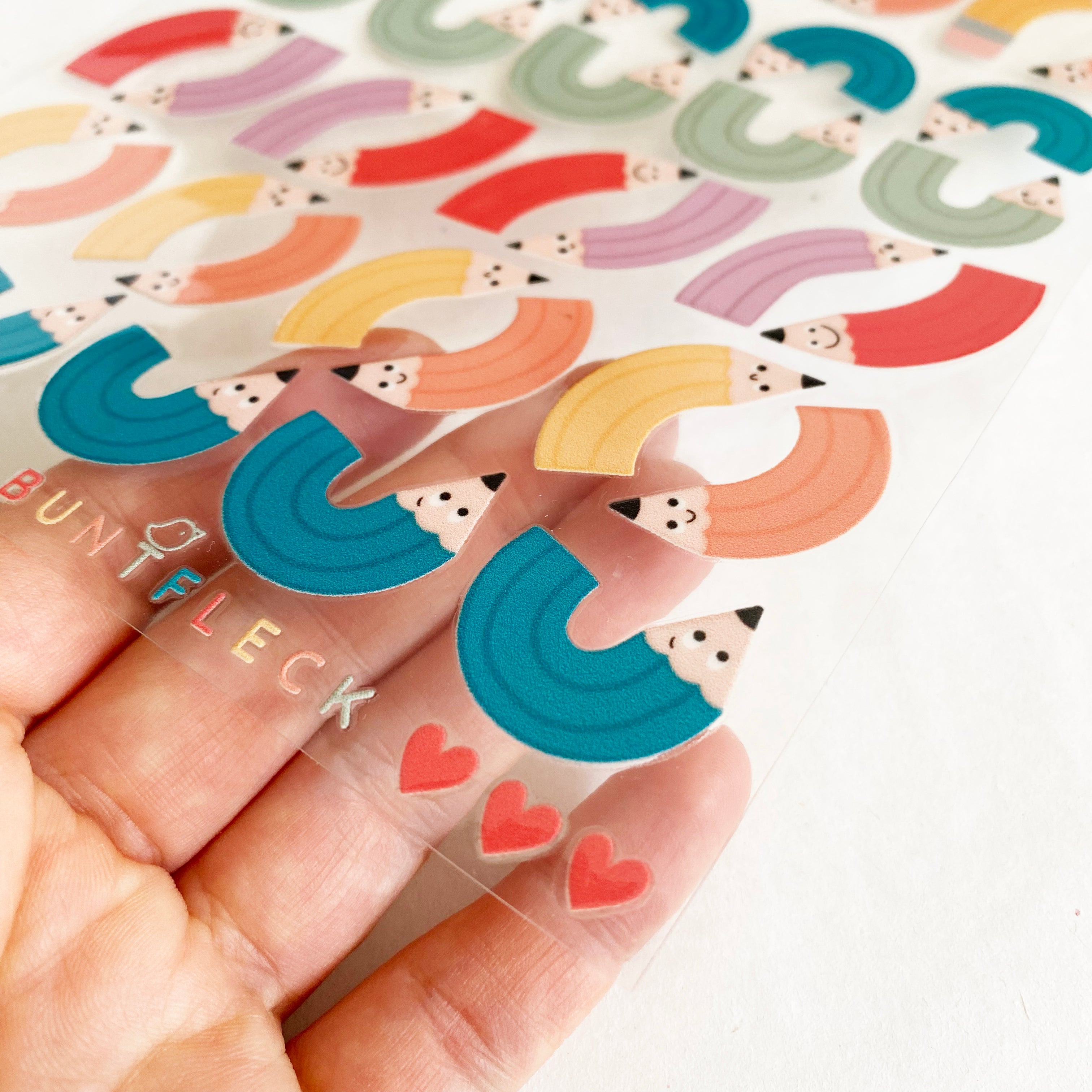 BORDERLESS stickers / stickers / rub-on stickers - cute fairies