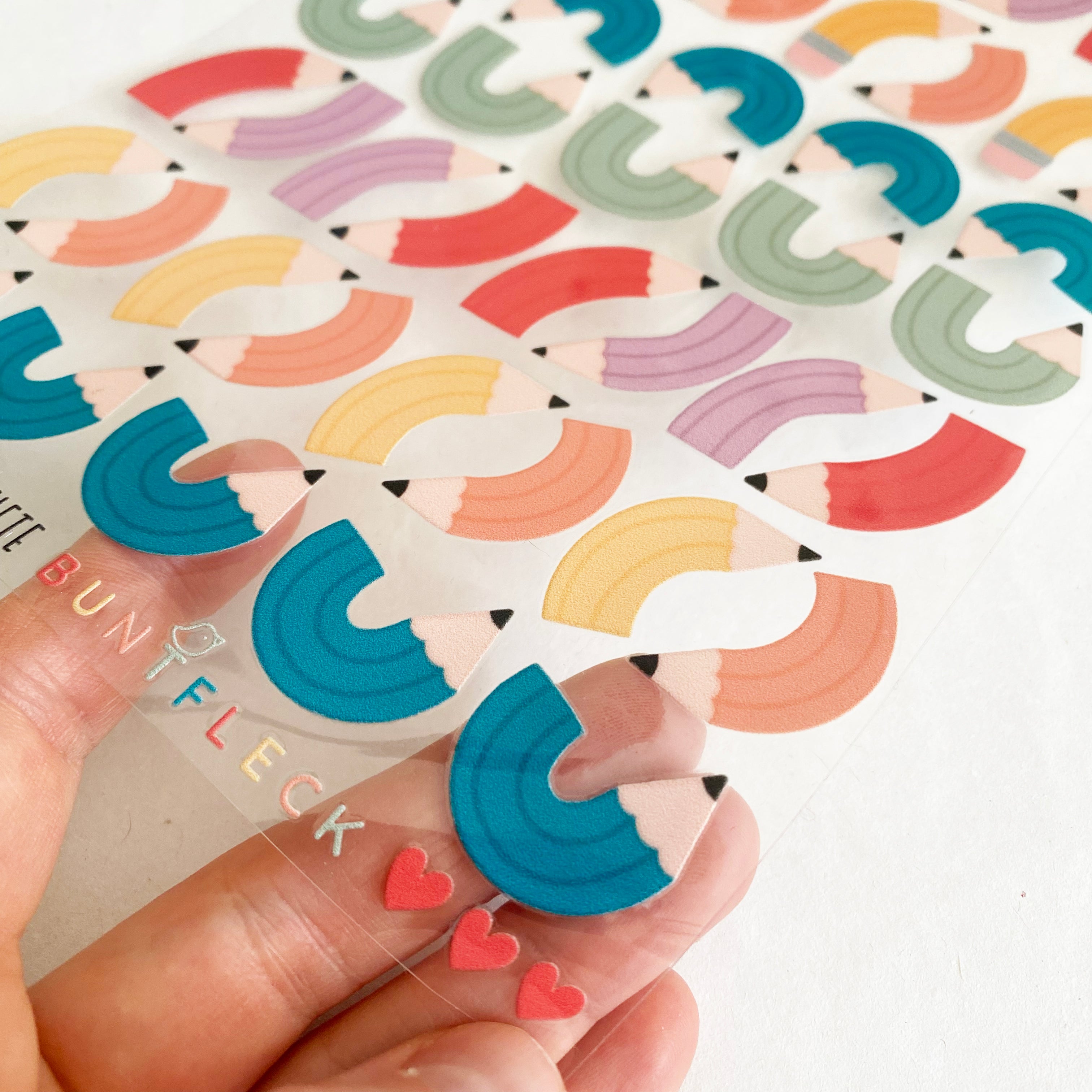 BORDERLESS stickers / stickers / rub-on stickers - cute fairies