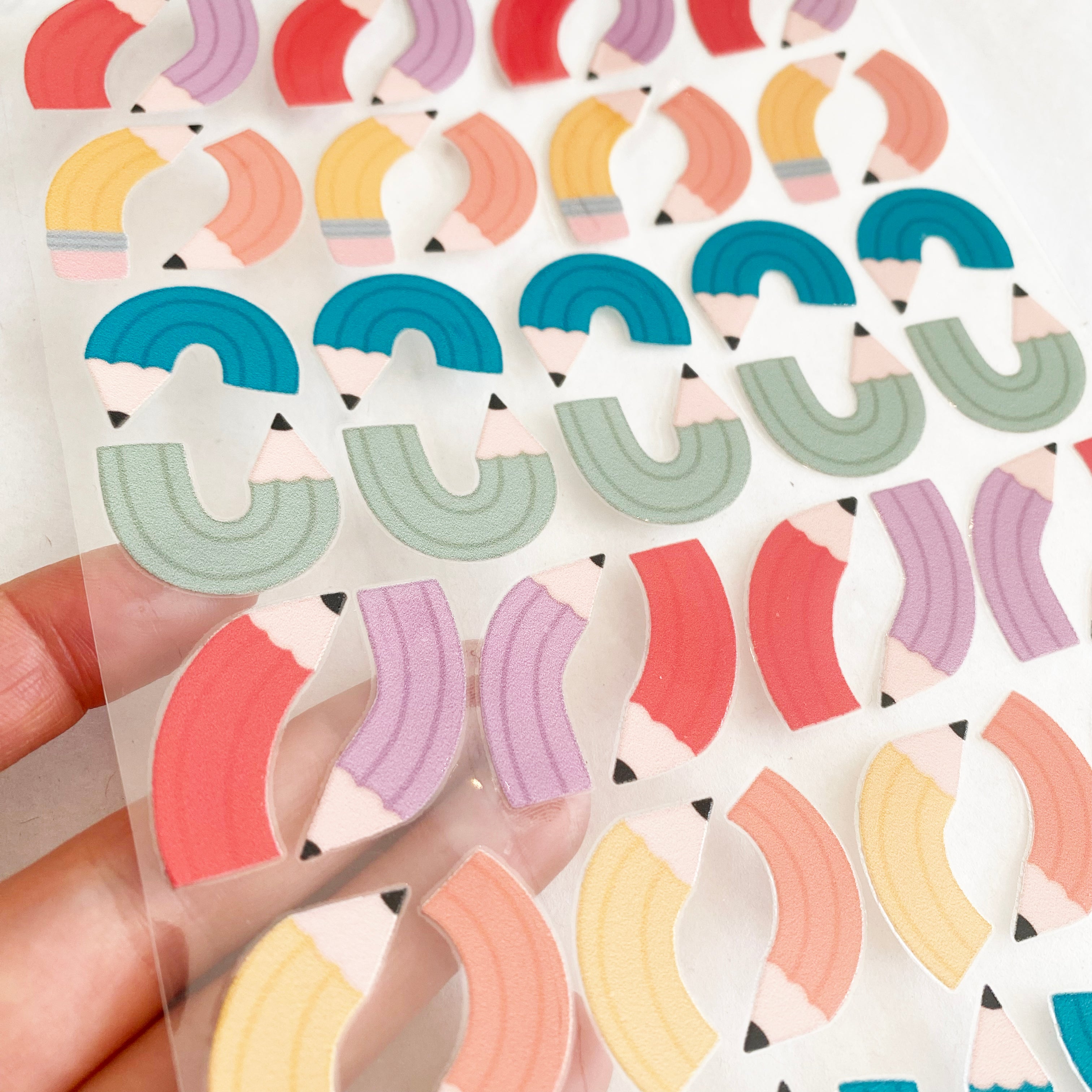 BORDERLESS stickers / stickers / rub-on stickers - cute fairies