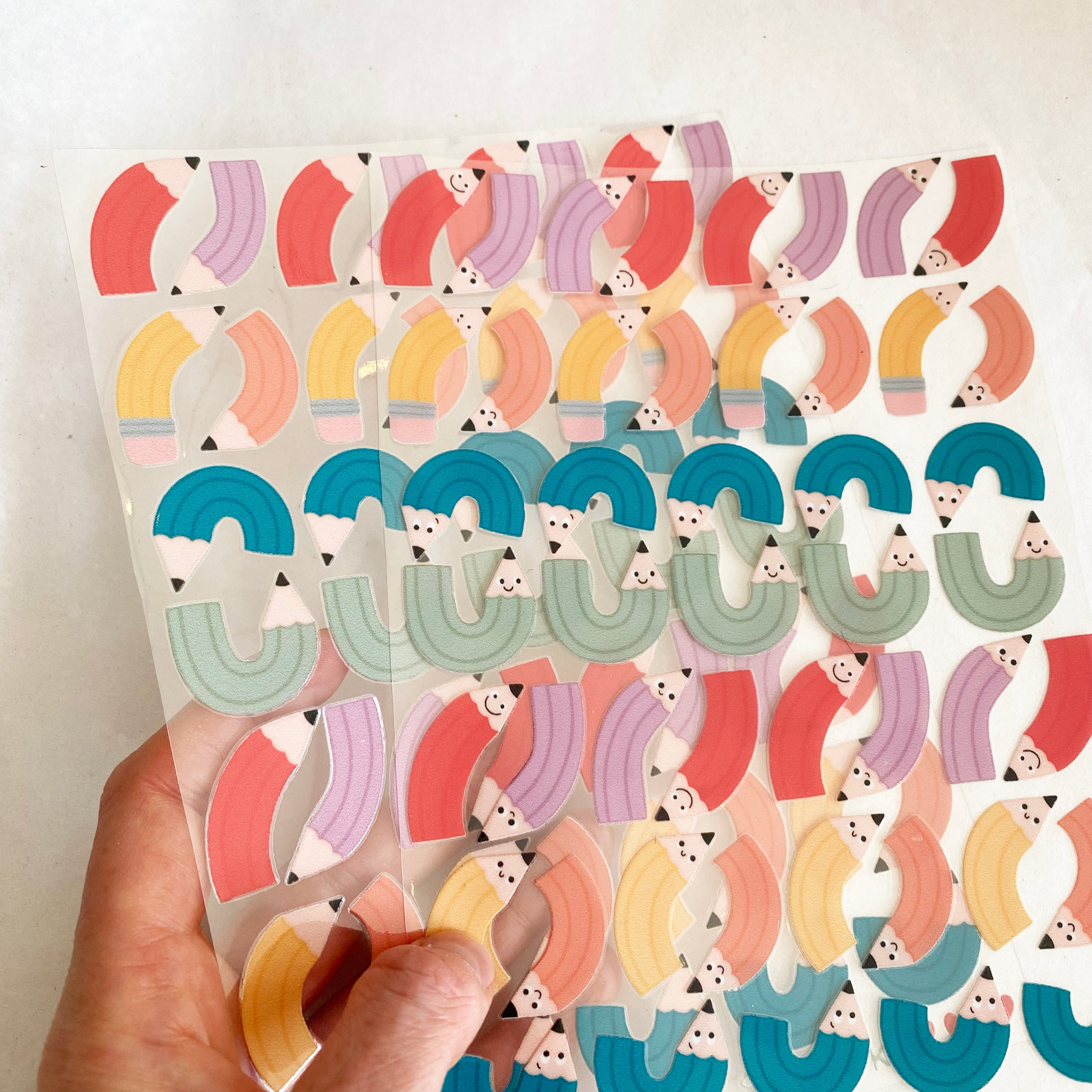 BORDERLESS stickers / stickers / rub-on stickers - cute fairies