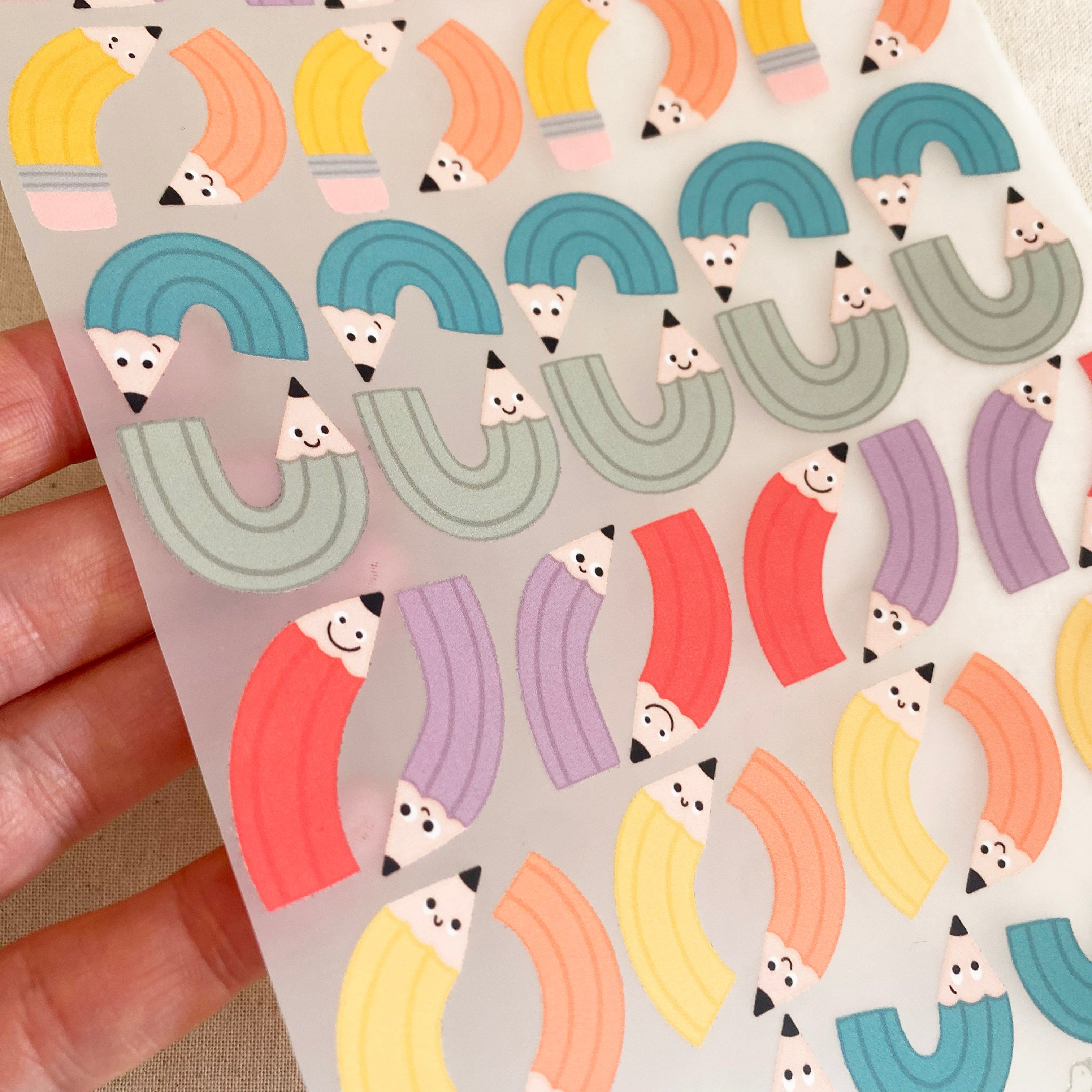 BORDERLESS stickers / stickers / rub-on stickers - cute fairies