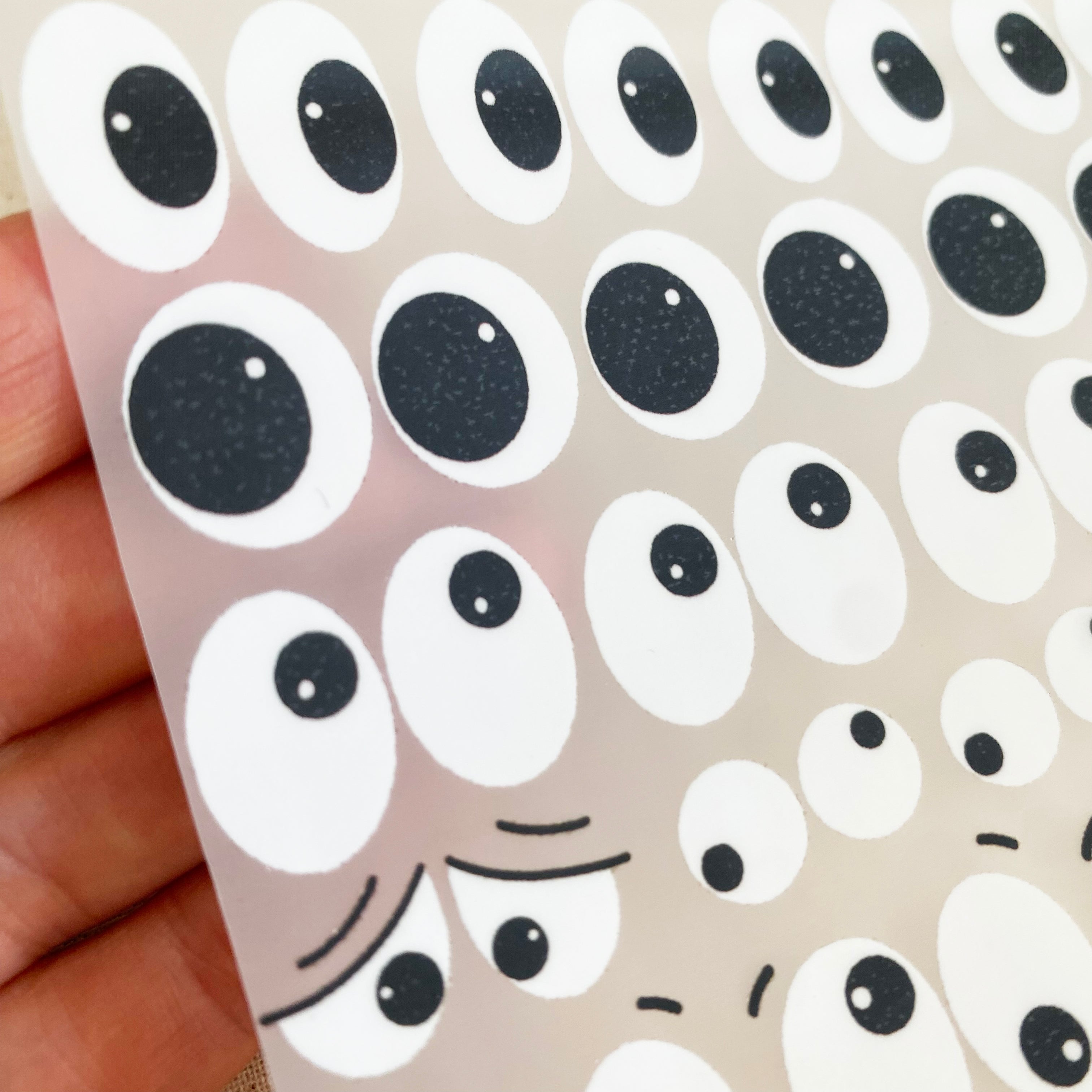 Bügelbild freche Gesichter - Iron on Patch für Kleidung, mehrere Motive
