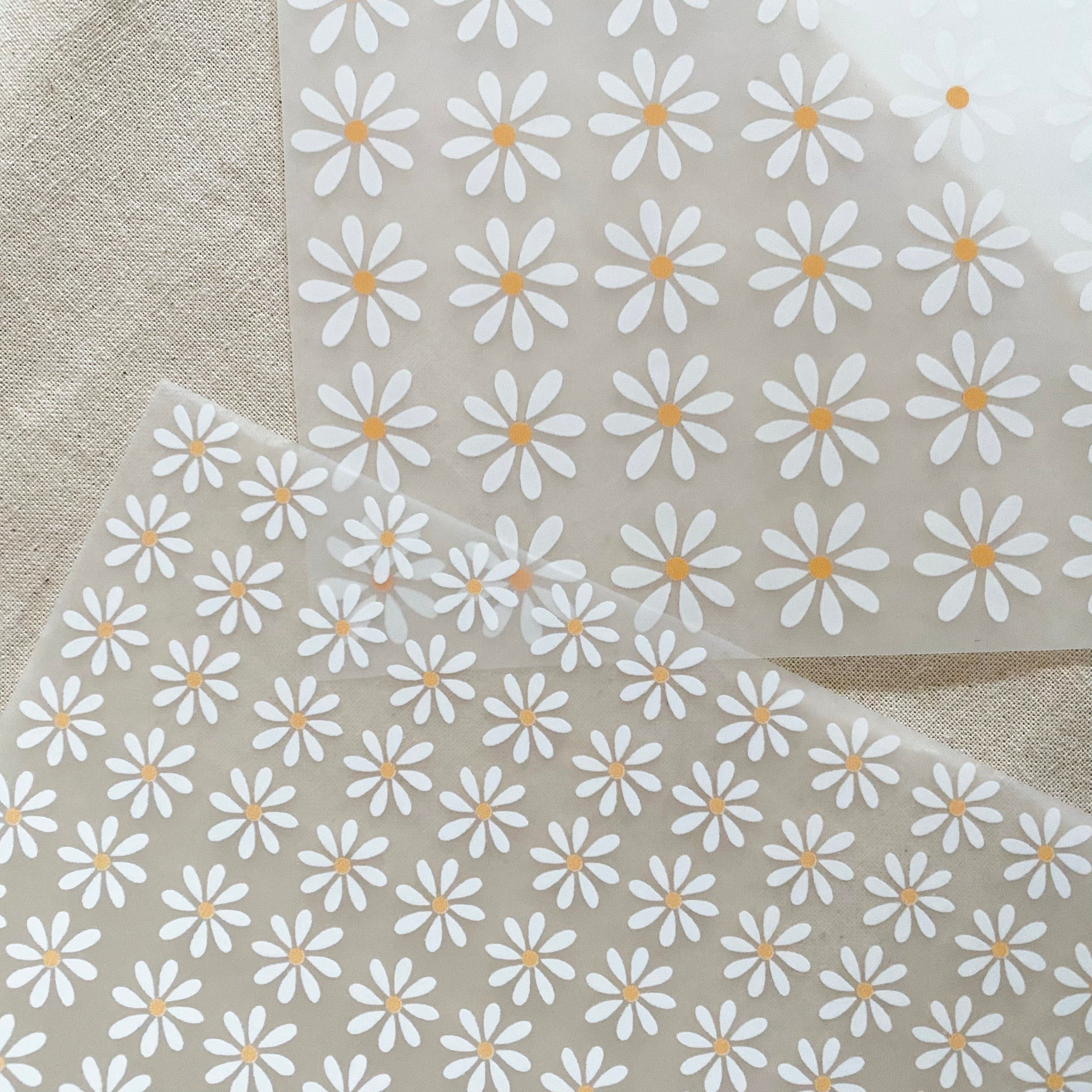 Bügelbild Gänseblumen - Iron on Patch für Kleidung, mehrere Motive
