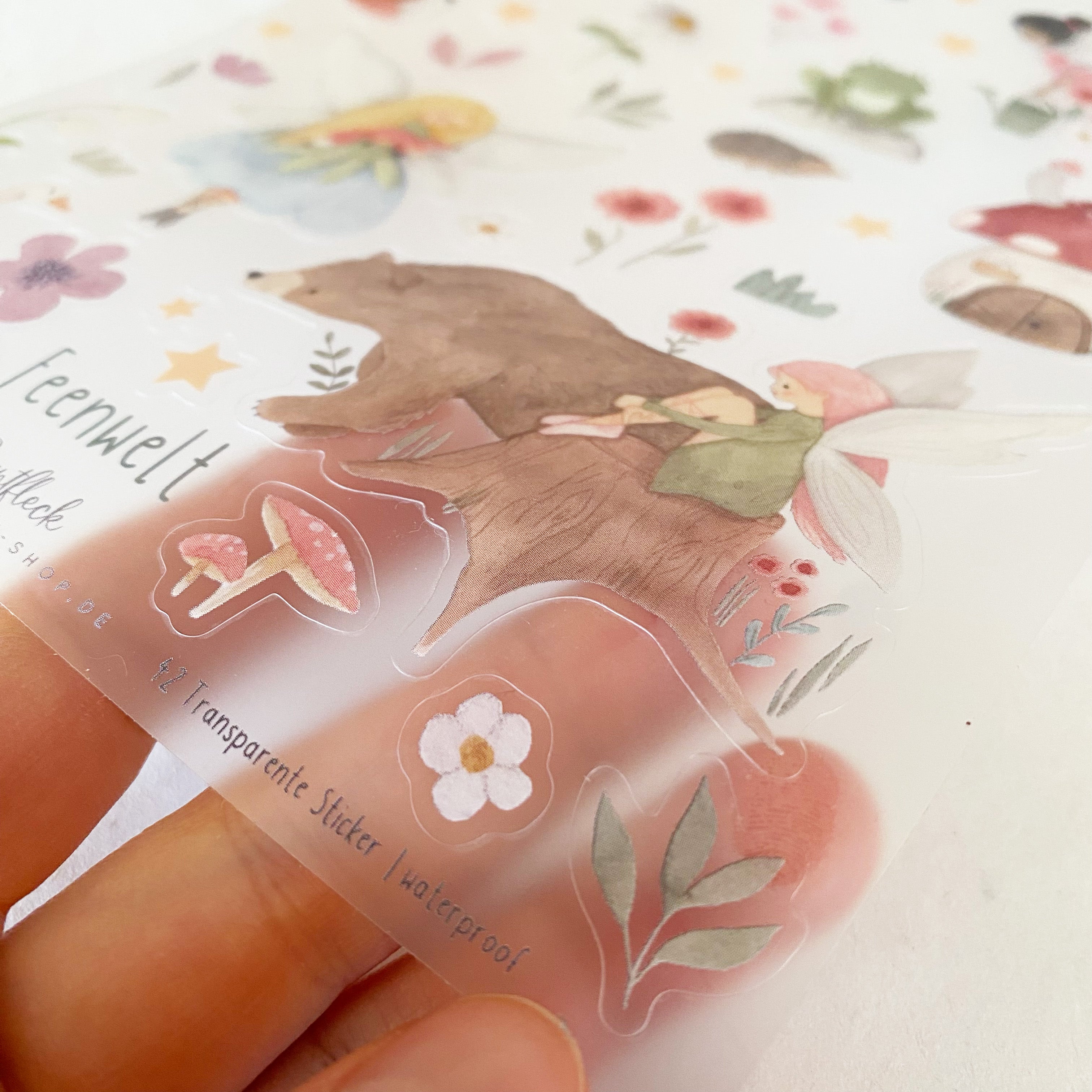 Stickersheet Vinyl /Stickerbogen / Vinyl transparent - Süße Feen