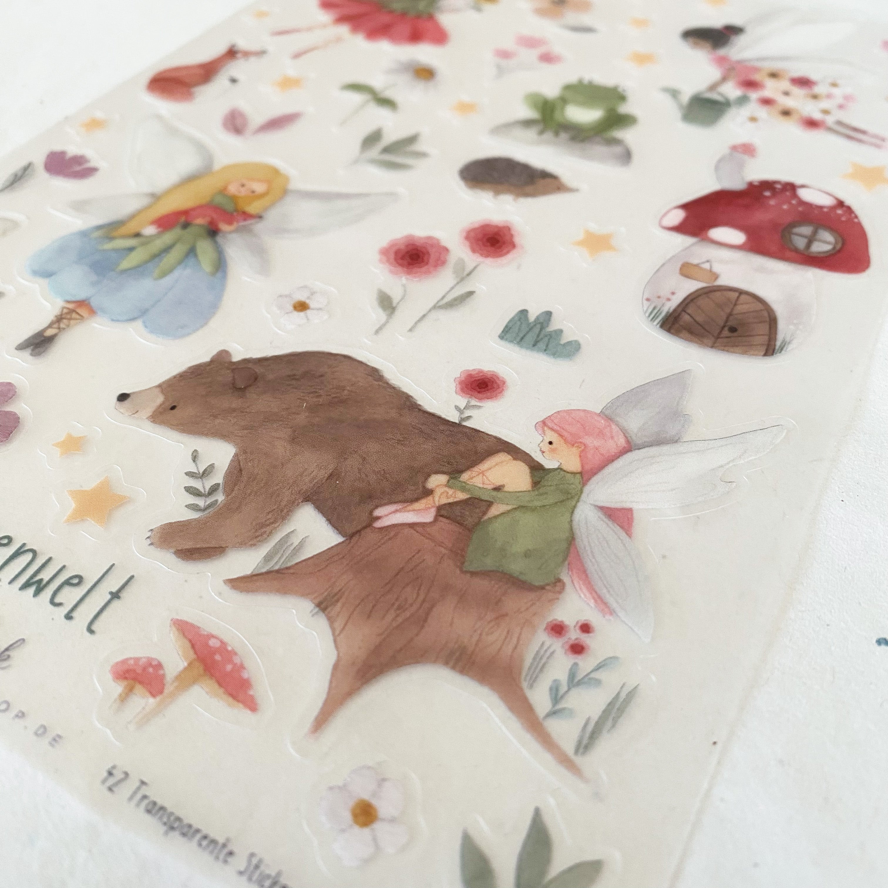 Stickersheet Vinyl /Stickerbogen / Vinyl transparent - Süße Feen