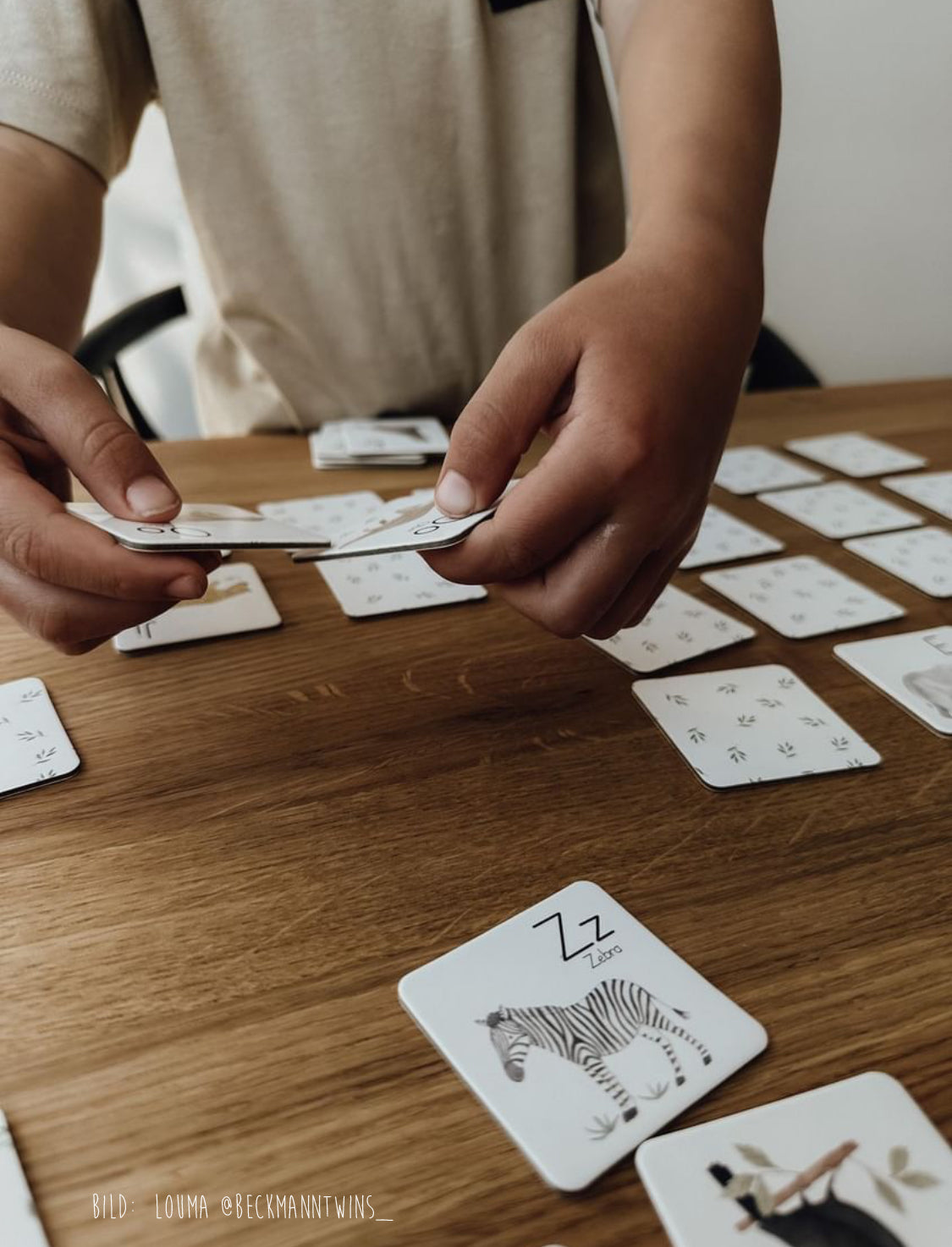 ABC Memo Game / Flashcards / ABC Learning Game / Basic Writing/Print Writing - Animal Alphabet