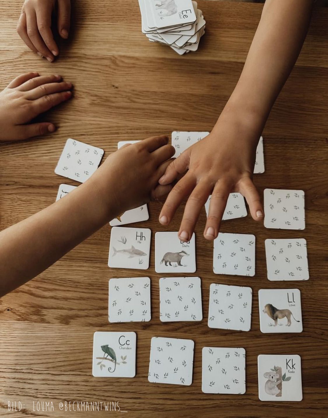 ABC Memo Game / Flashcards / ABC Learning Game / Basic Writing/Print Writing - Animal Alphabet