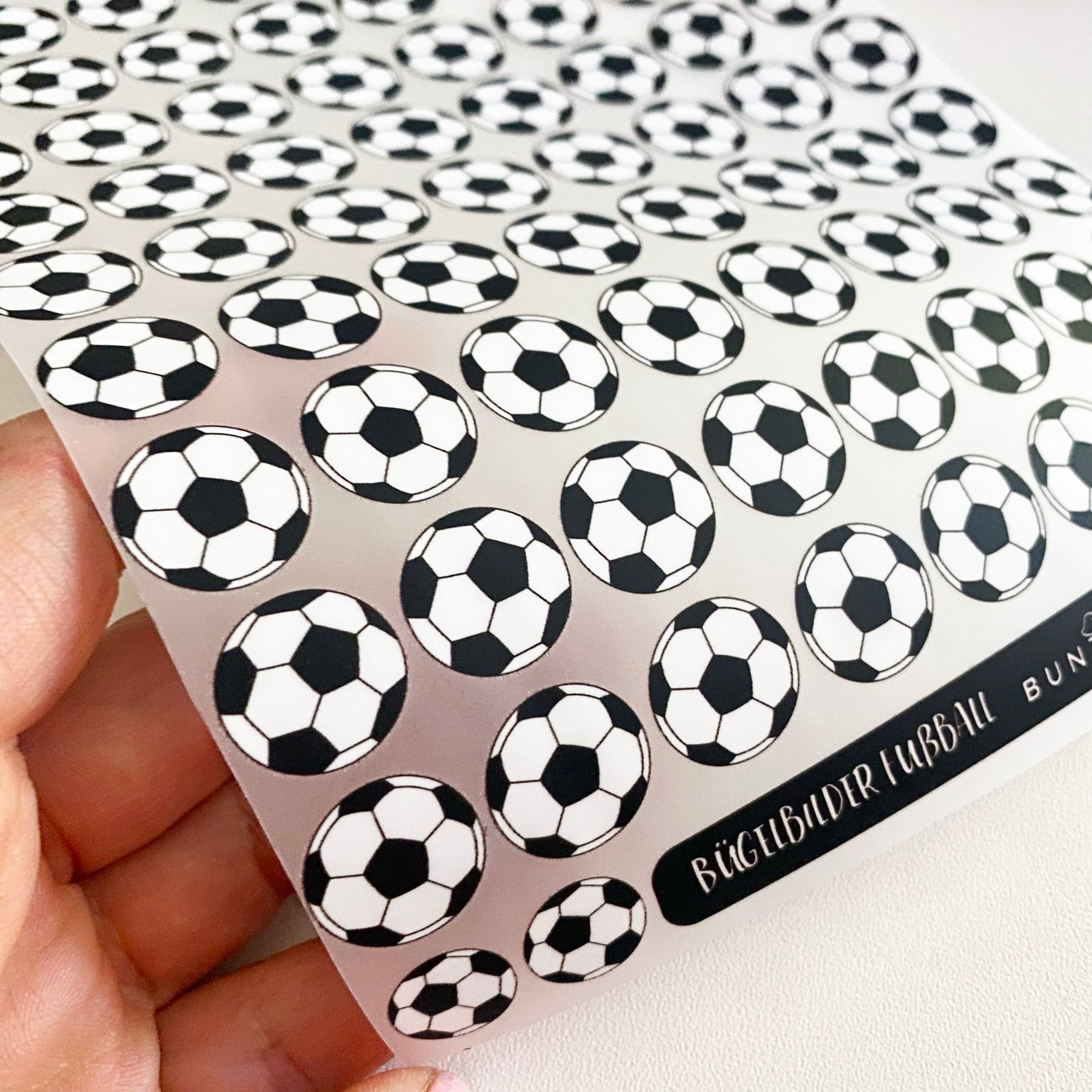Bügelbild Fußbälle / Fußball - Iron on Patch für Kleidung, mehrere Motive