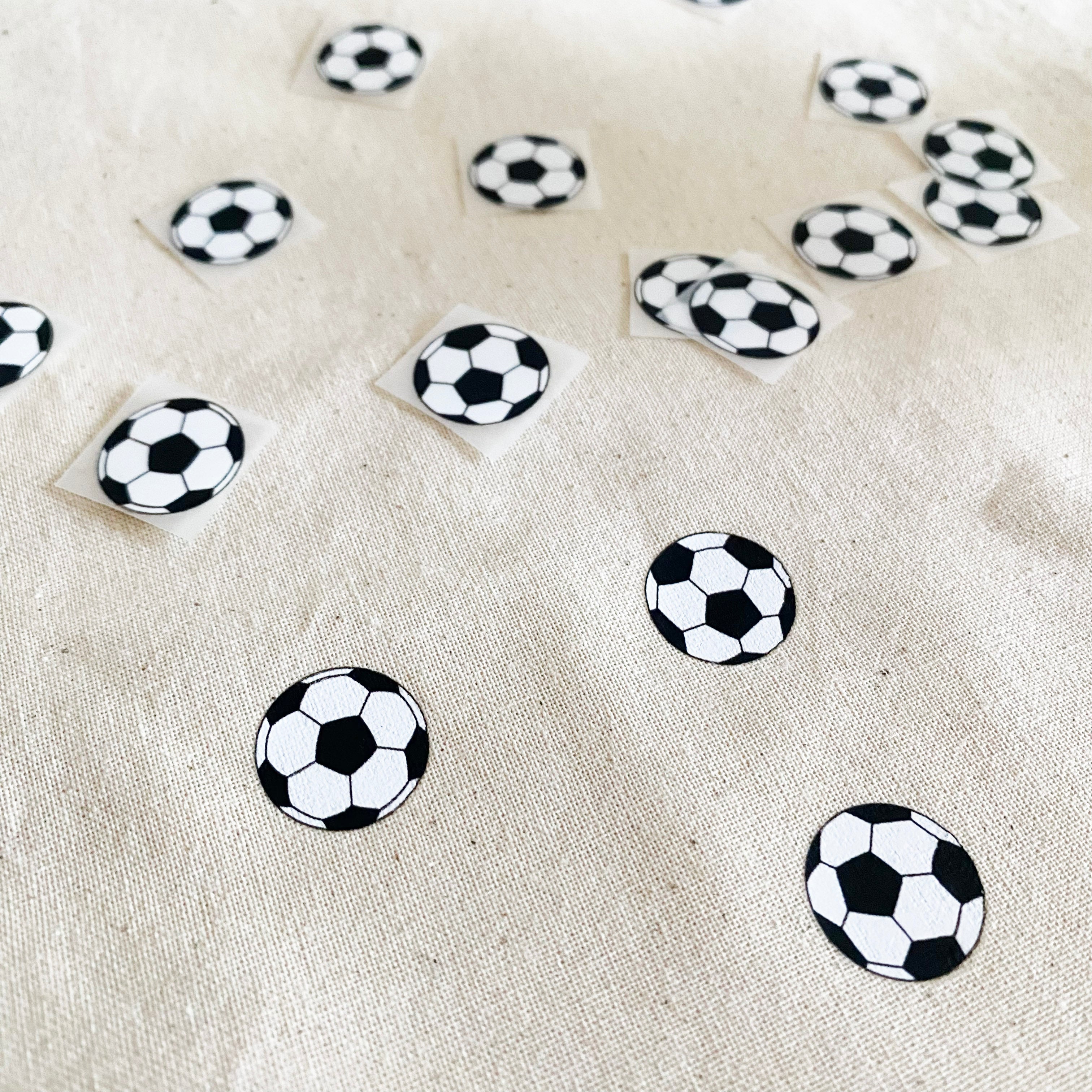 Bügelbild Fußbälle / Fußball - Iron on Patch für Kleidung, mehrere Motive