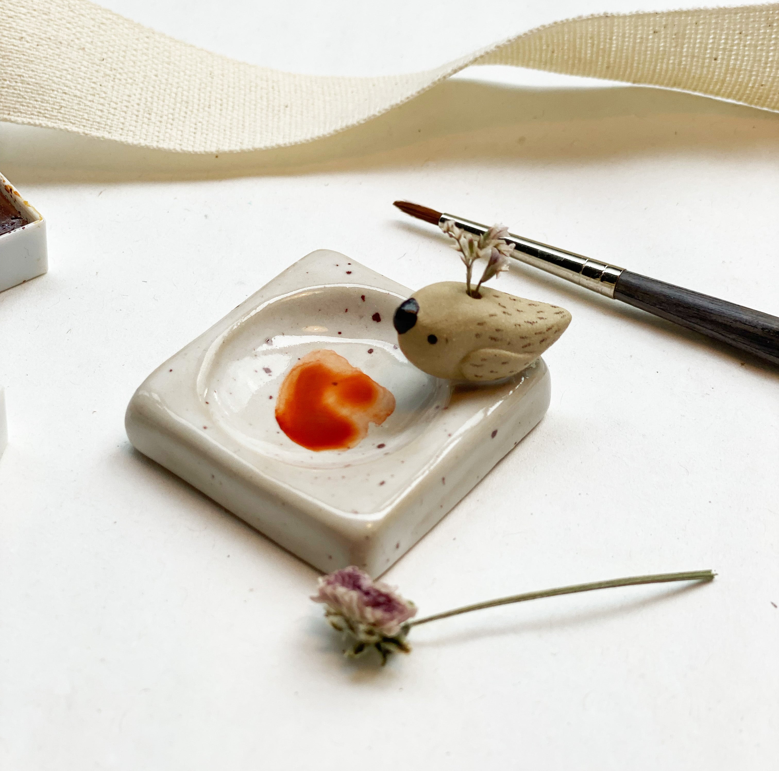 Mini mixed palette with birds square / in various versions