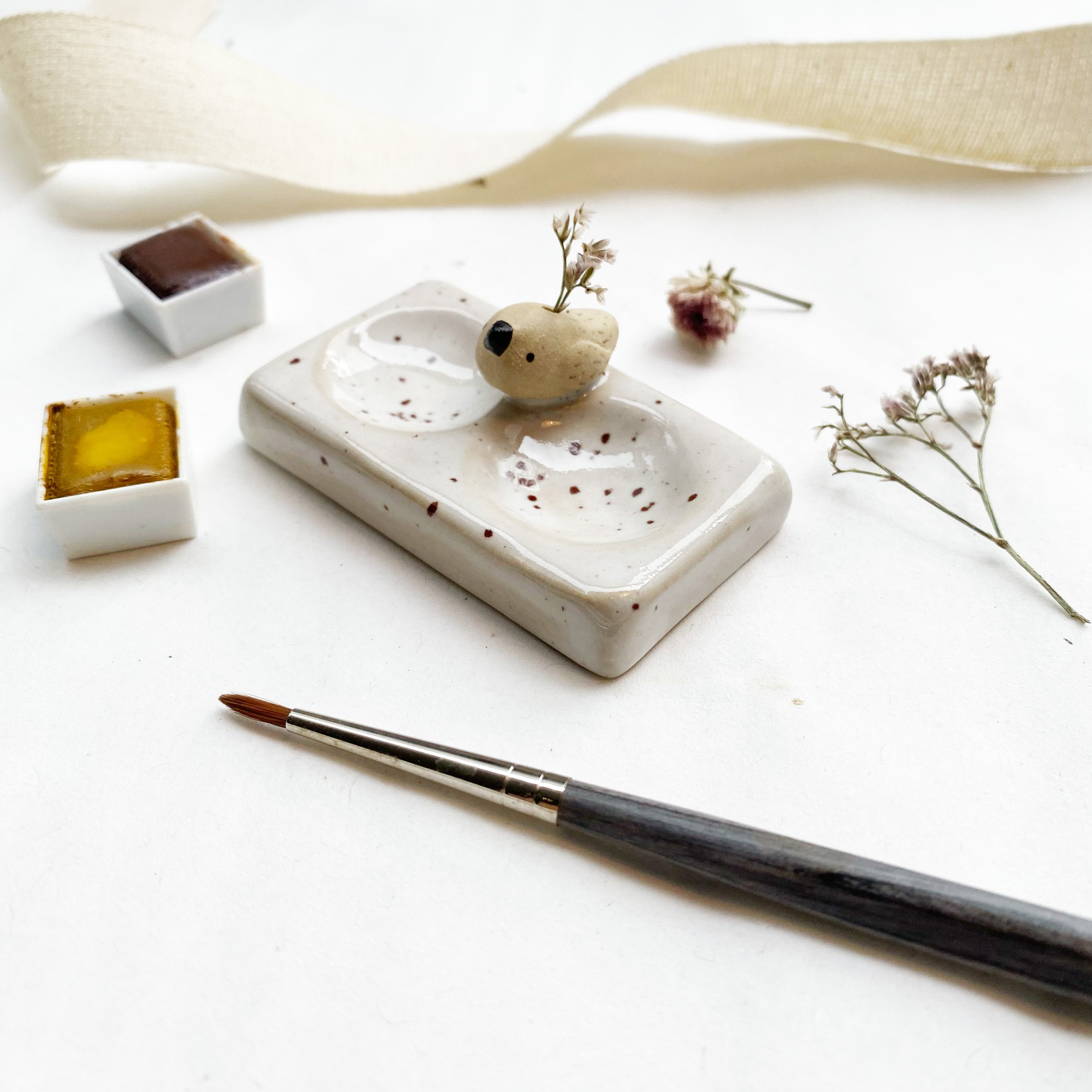 Mini-Mischpalette mit Vögelchen eckig / in verschiedenen Varianten