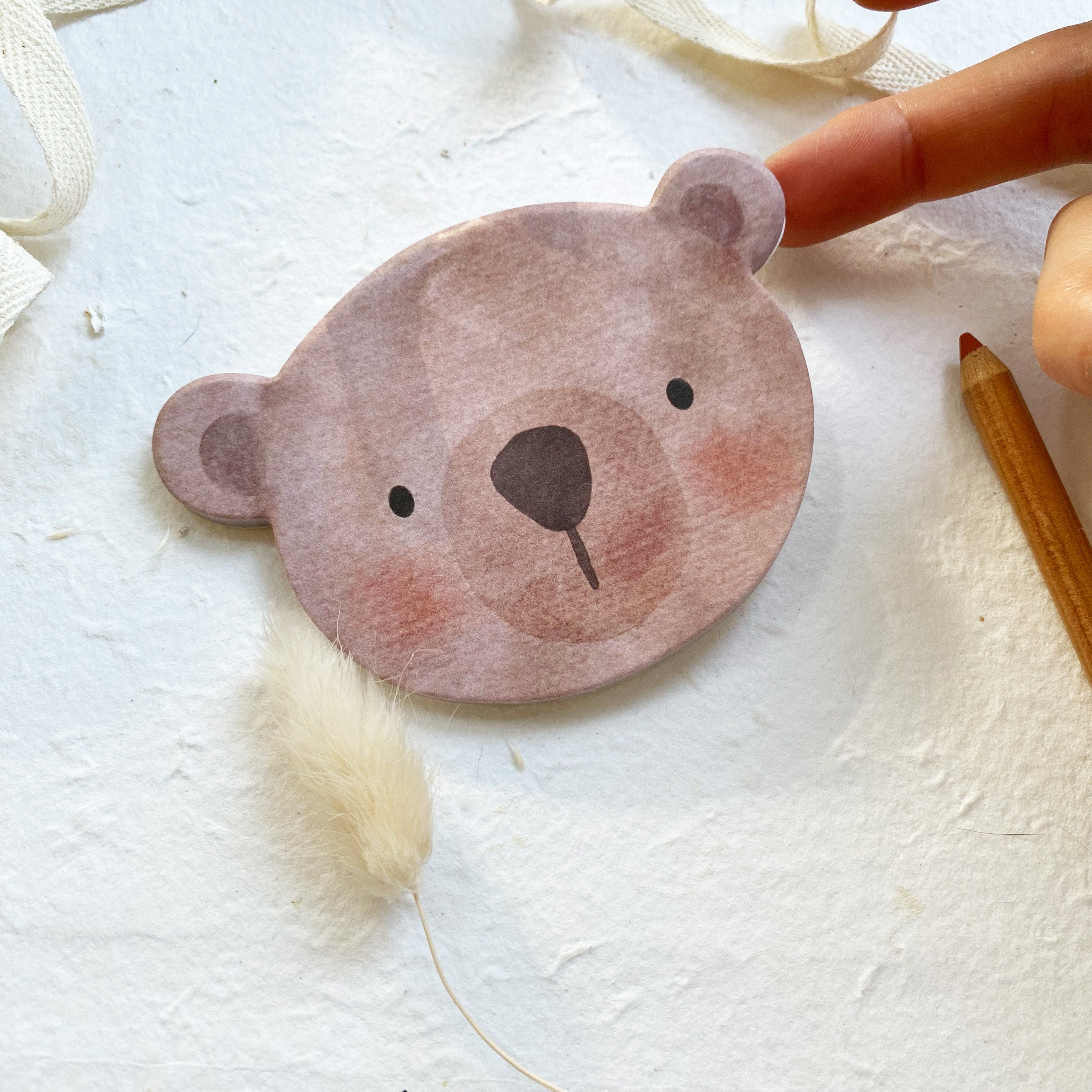 Sticky notes / adhesive notes / notepad / sticky notes - little bear