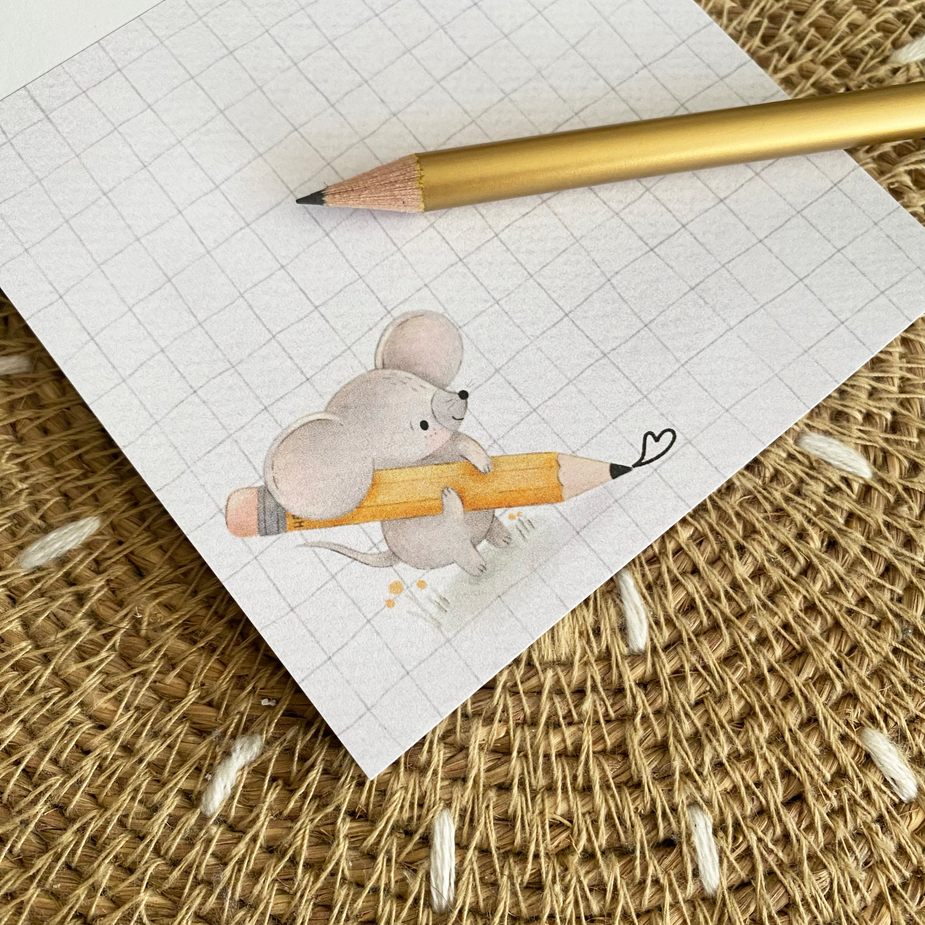Mini notepad / memo pad - back to school