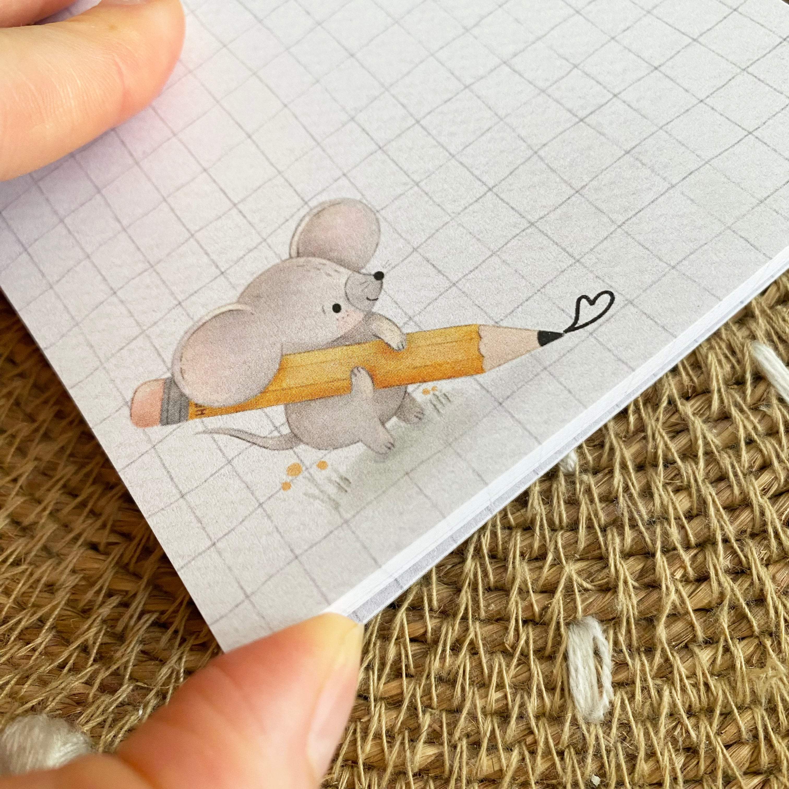 Mini notepad / memo pad - back to school