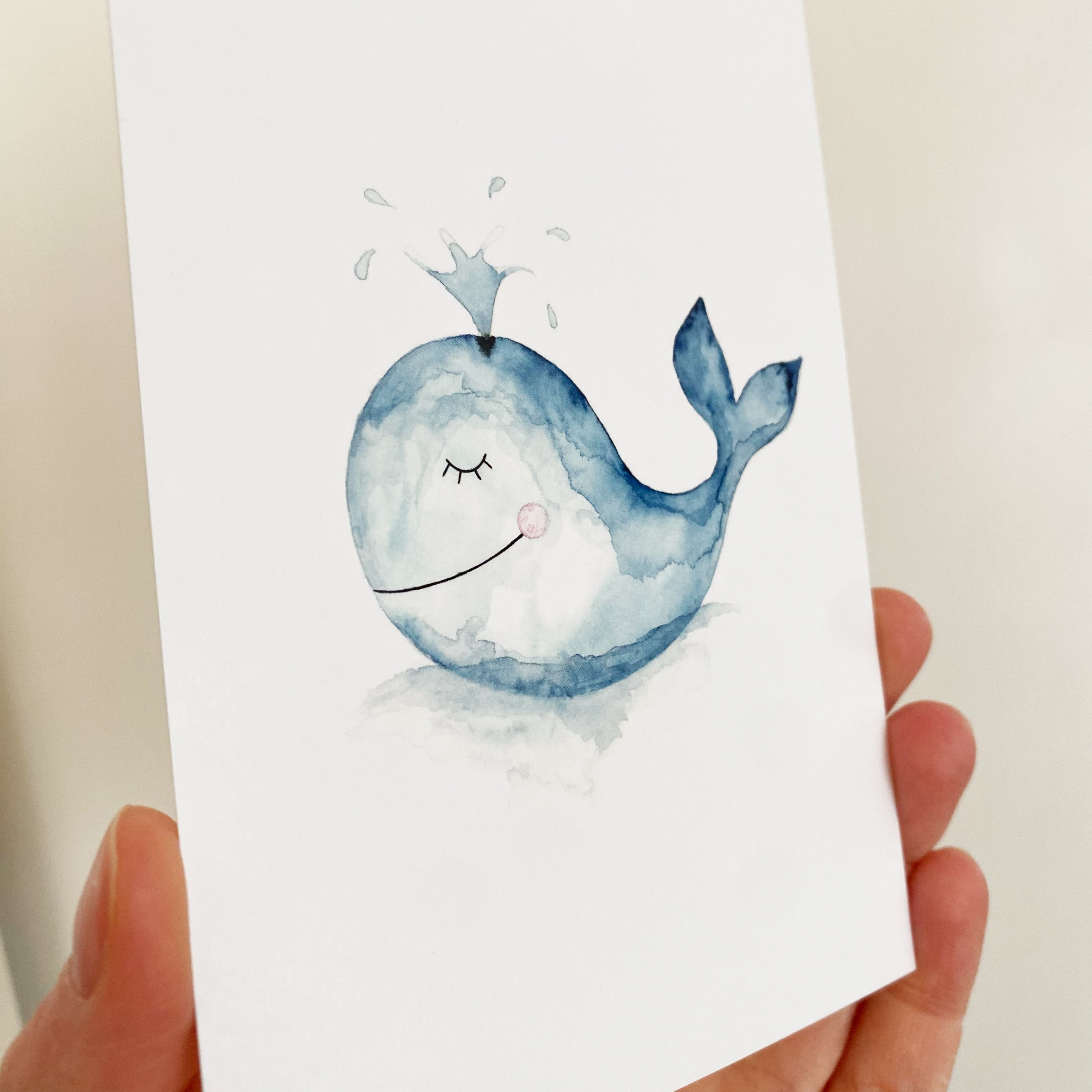 Postcard - little whale Willi