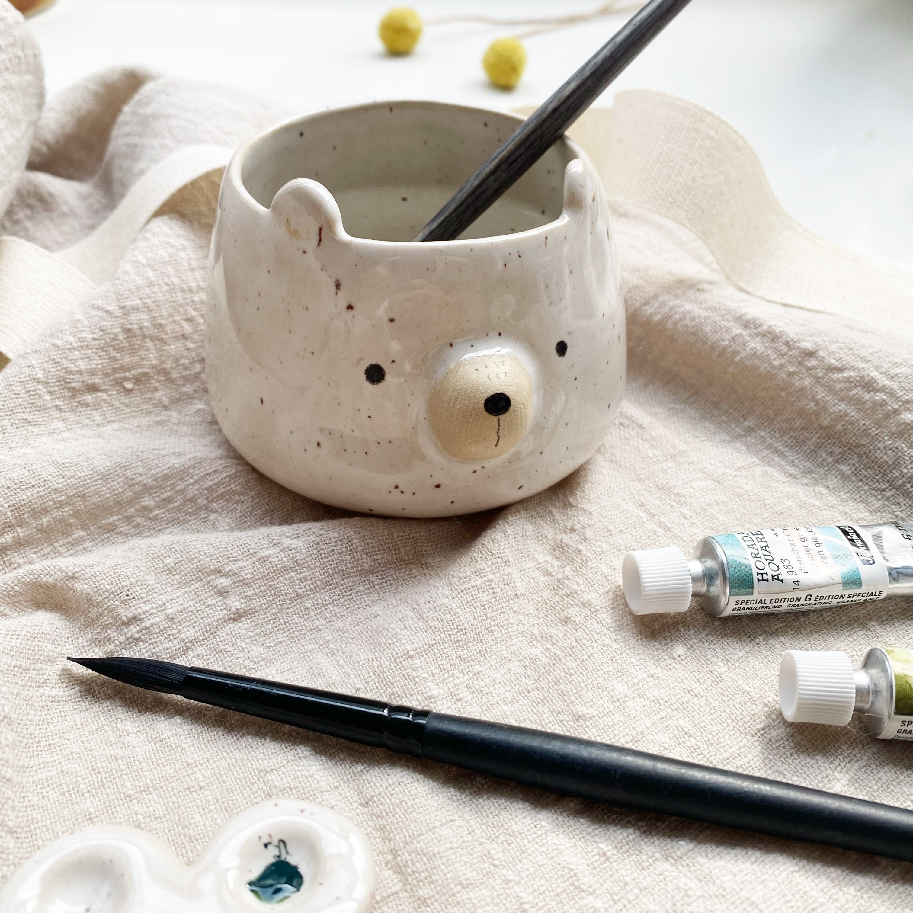 Water container/flower pot/espresso cup - little bear