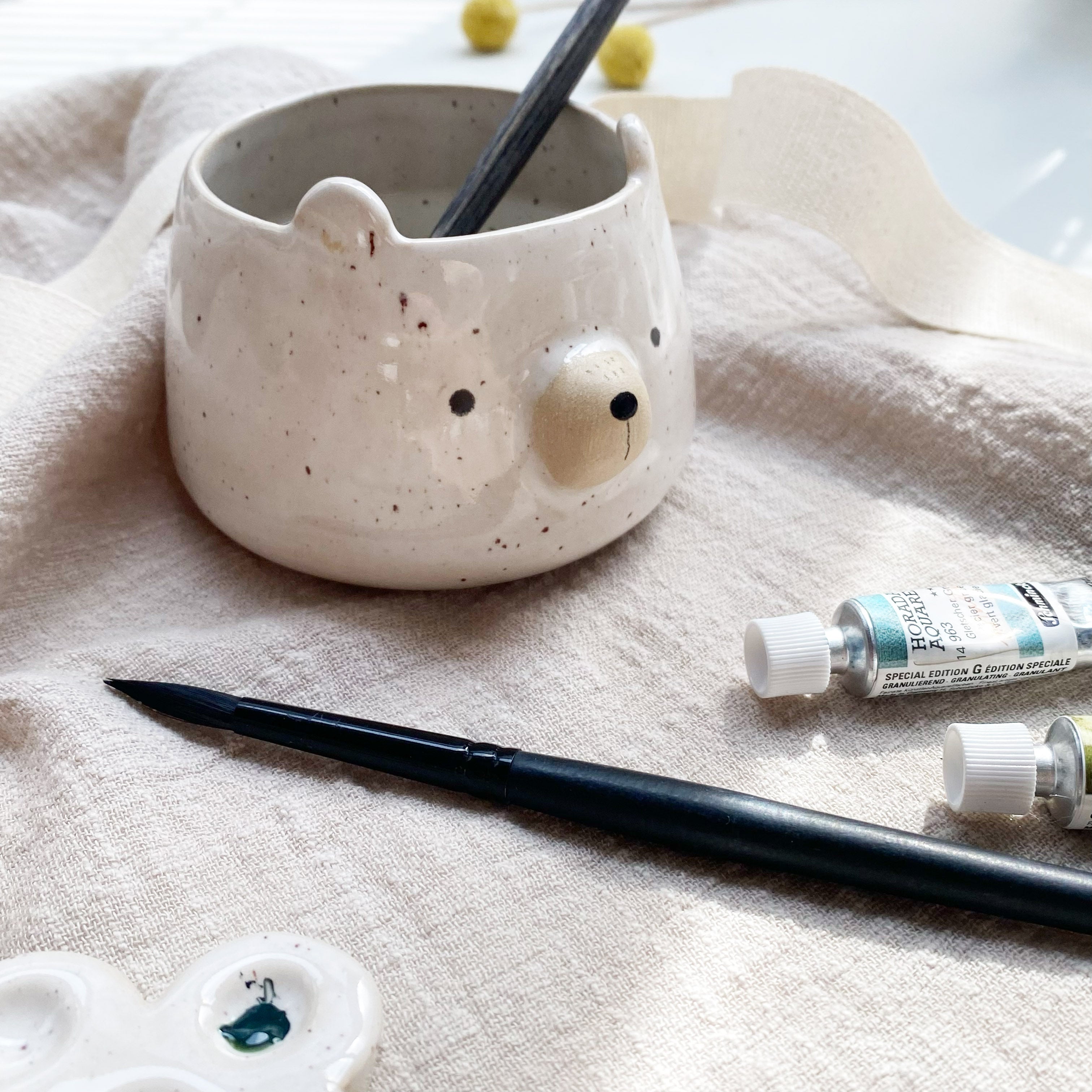 Water container/flower pot/espresso cup - little bear