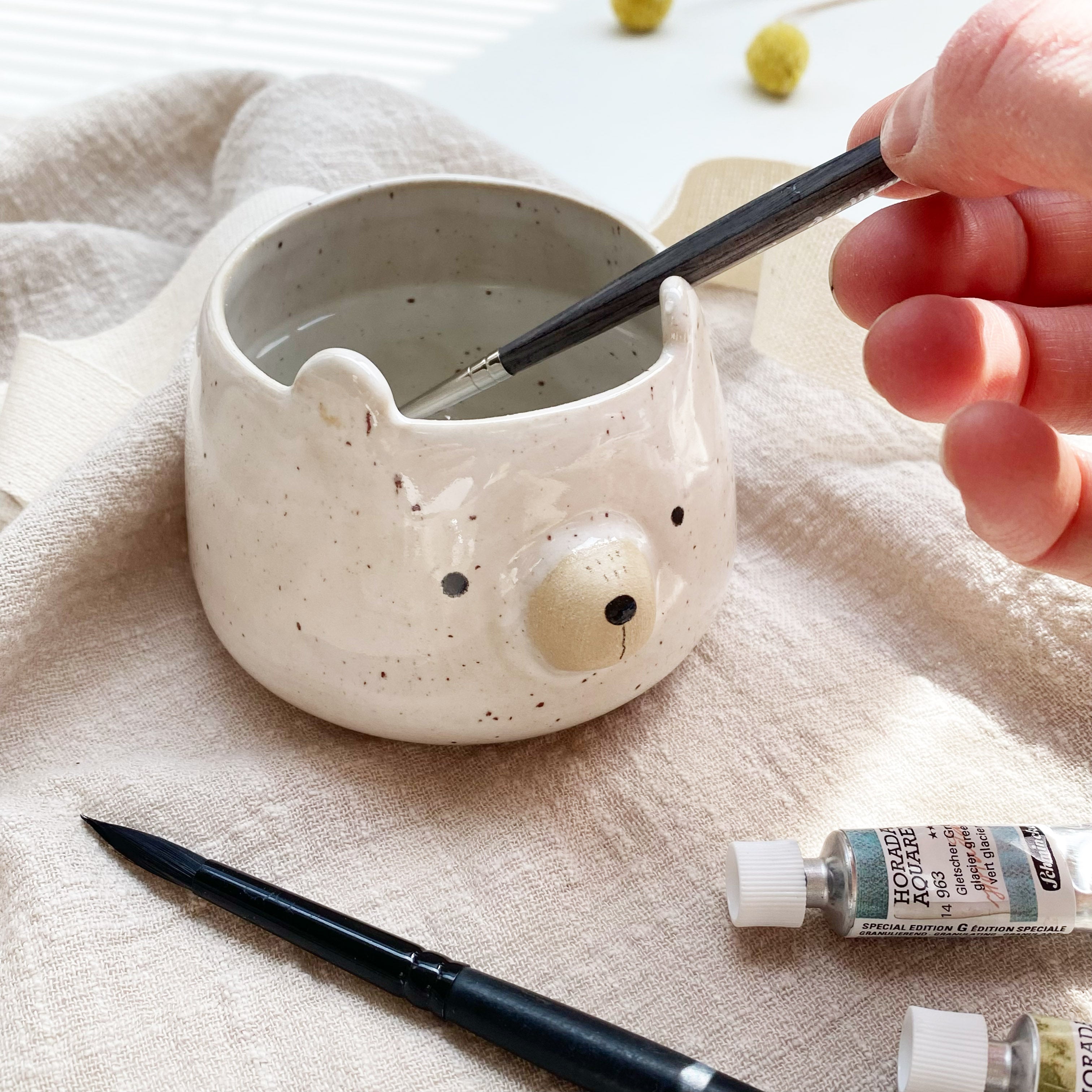 Wasserbehälter/ Blumentopf/Espressotasse - kleiner Bär