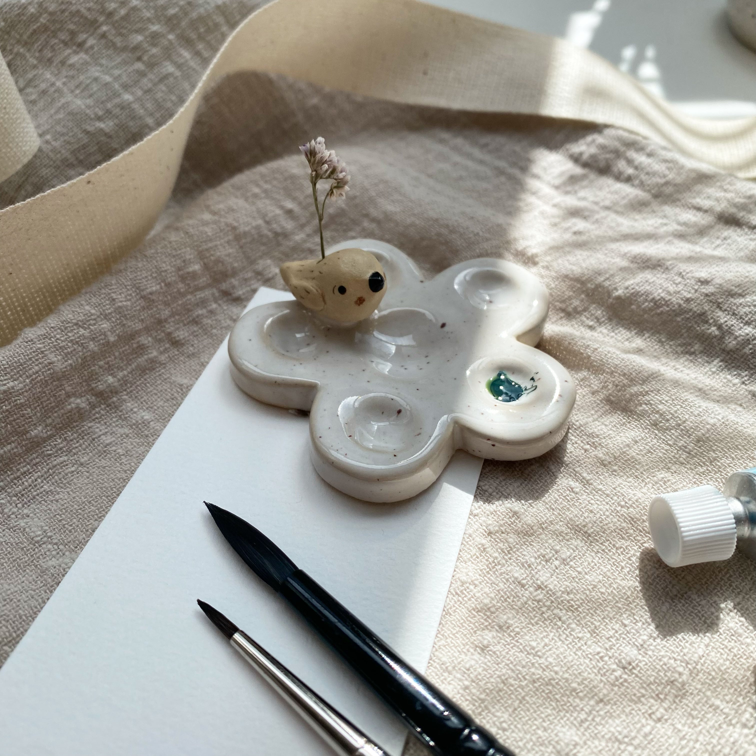 Mini-Mischpalette Blümchen mit Vögelchen