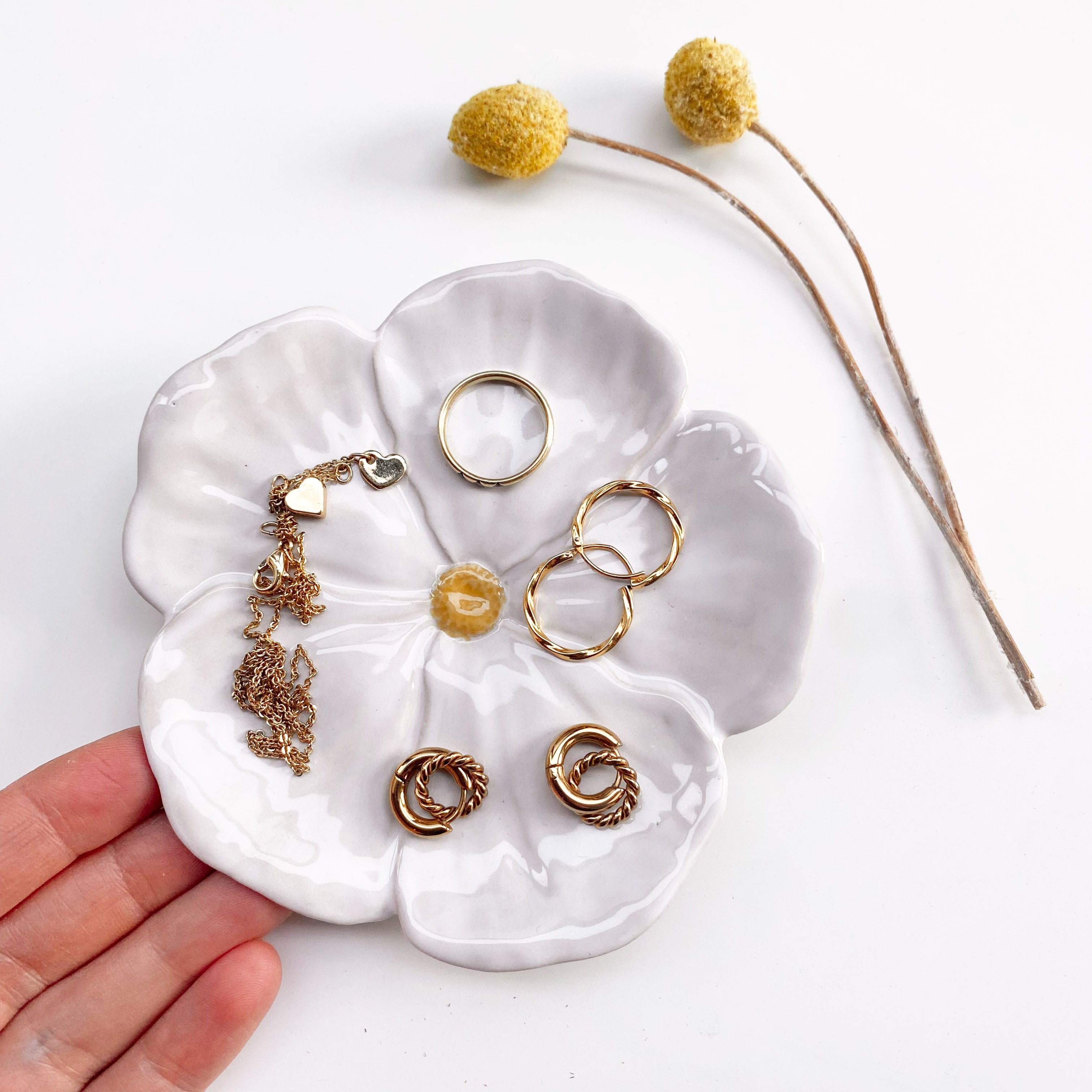 Schmuckschale kleine Blume