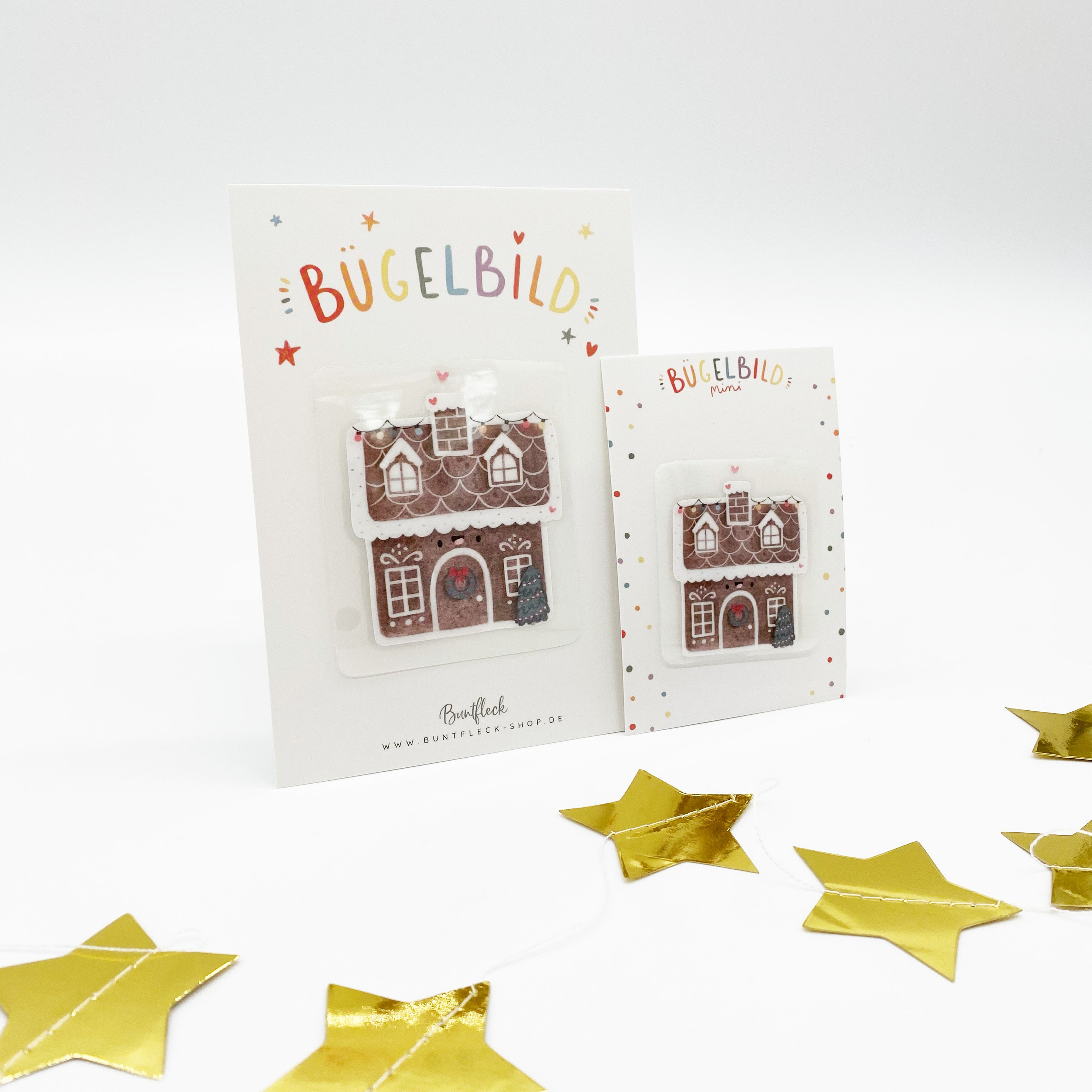 Mini Bügelbilder - Lebkuchenhaus