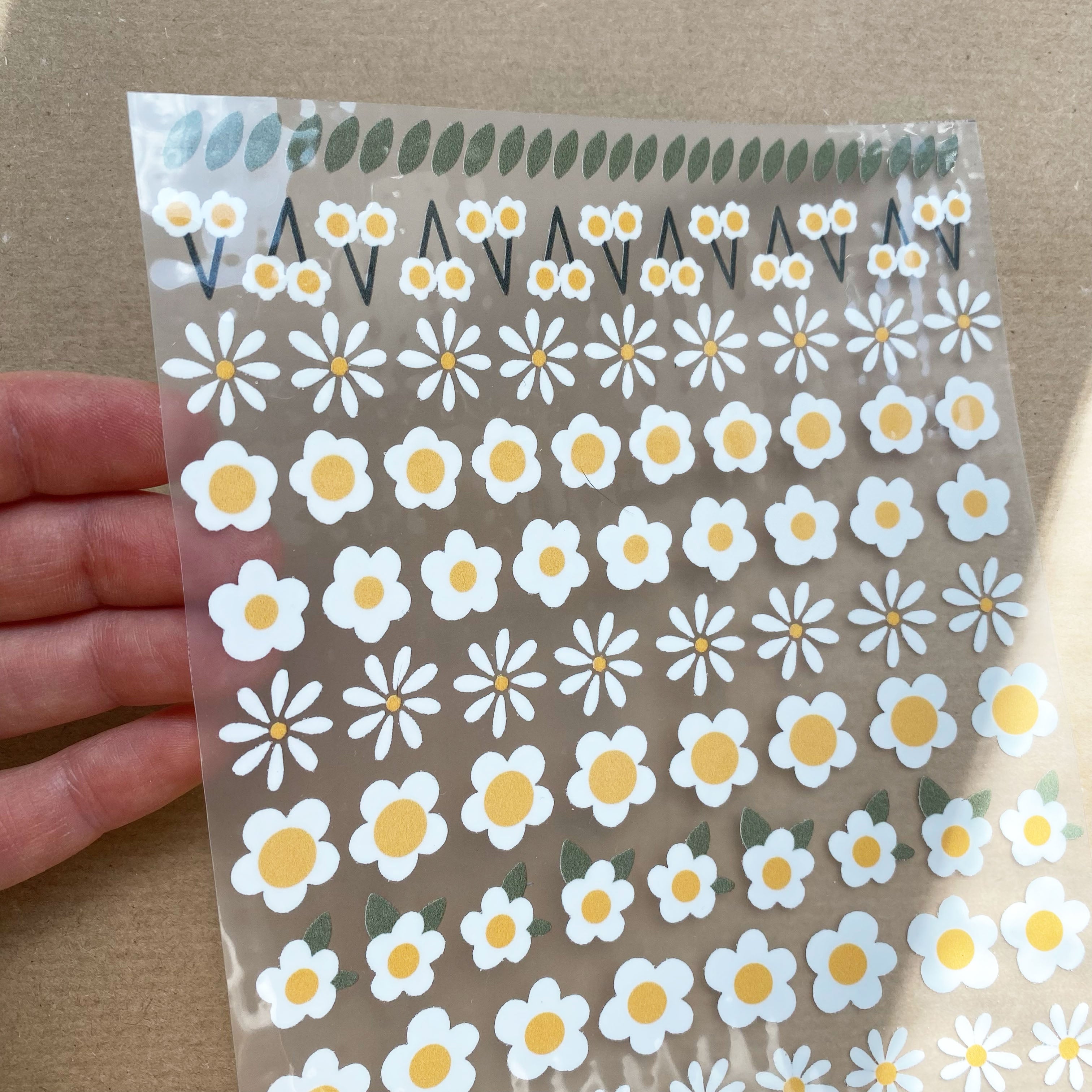 Iron-on patches geese + daisies in various sizes - Hot Peel / Iron on / Appliques / Patterns