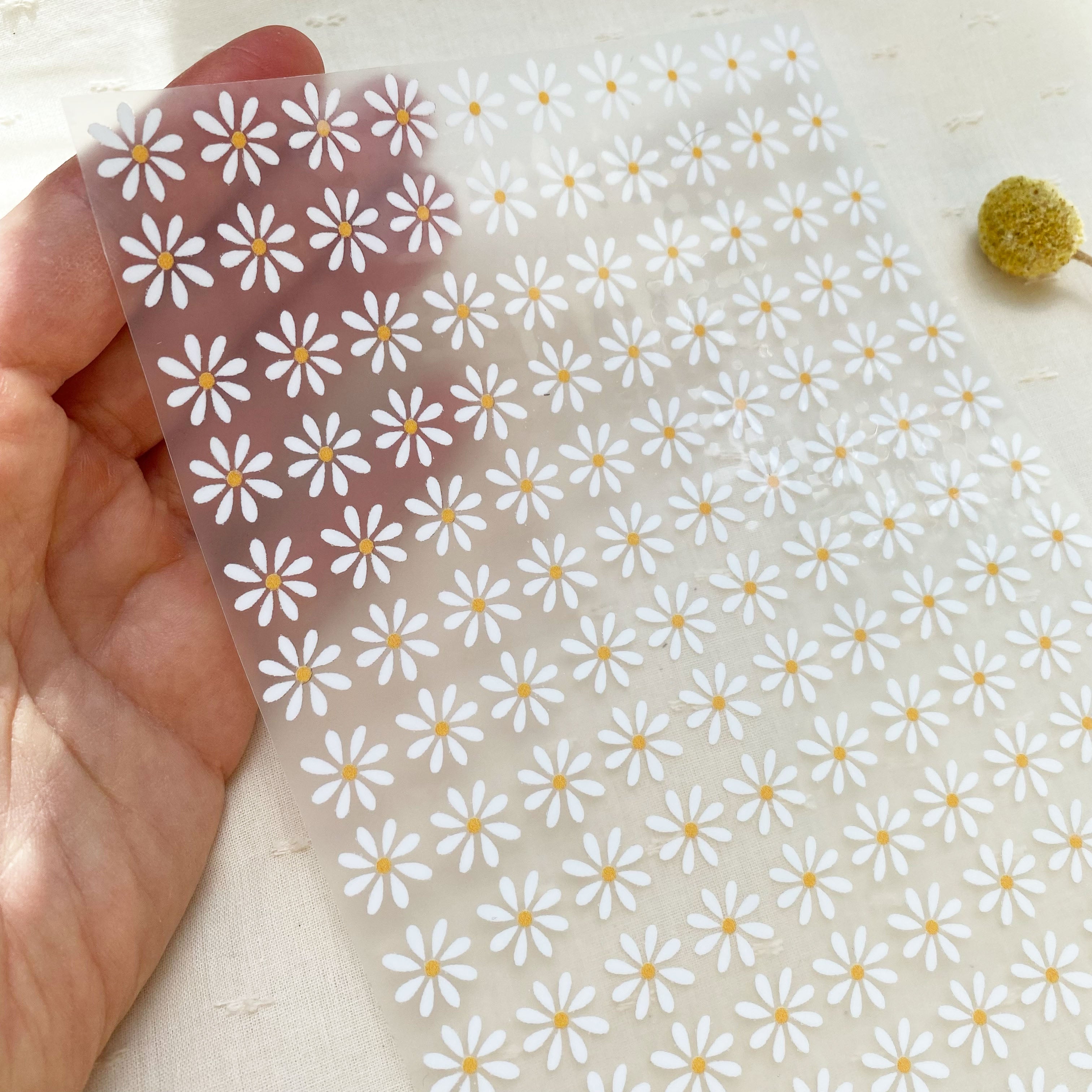 Bügelbilder kleine Gänseblümchen - Hot Peel / Iron on/ Applikationen /Muster