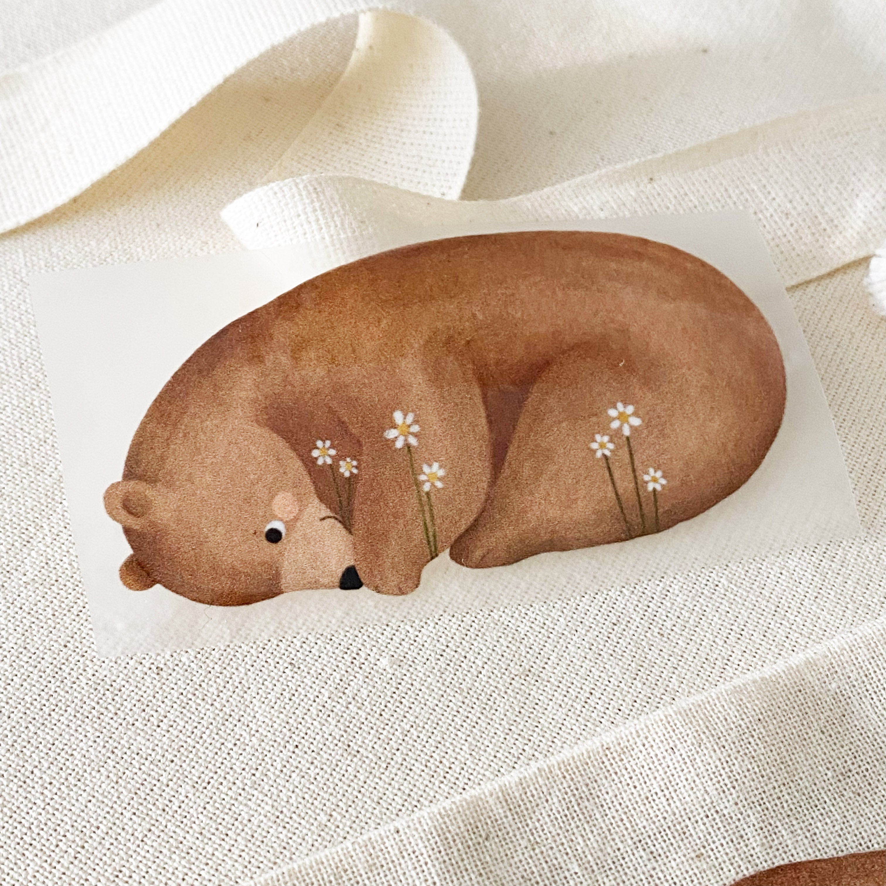 Iron-on patch - shy bear