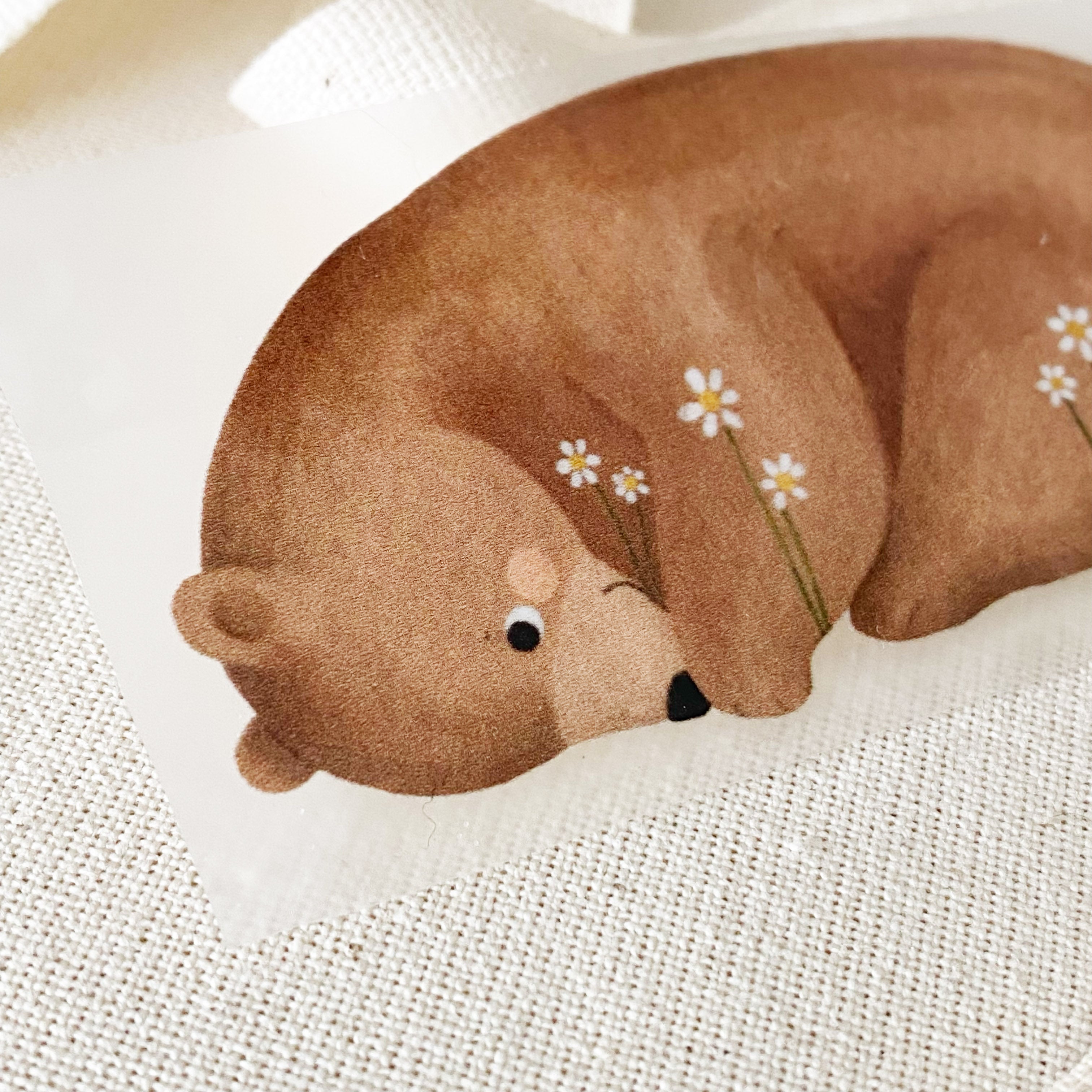 Iron-on patch - shy bear