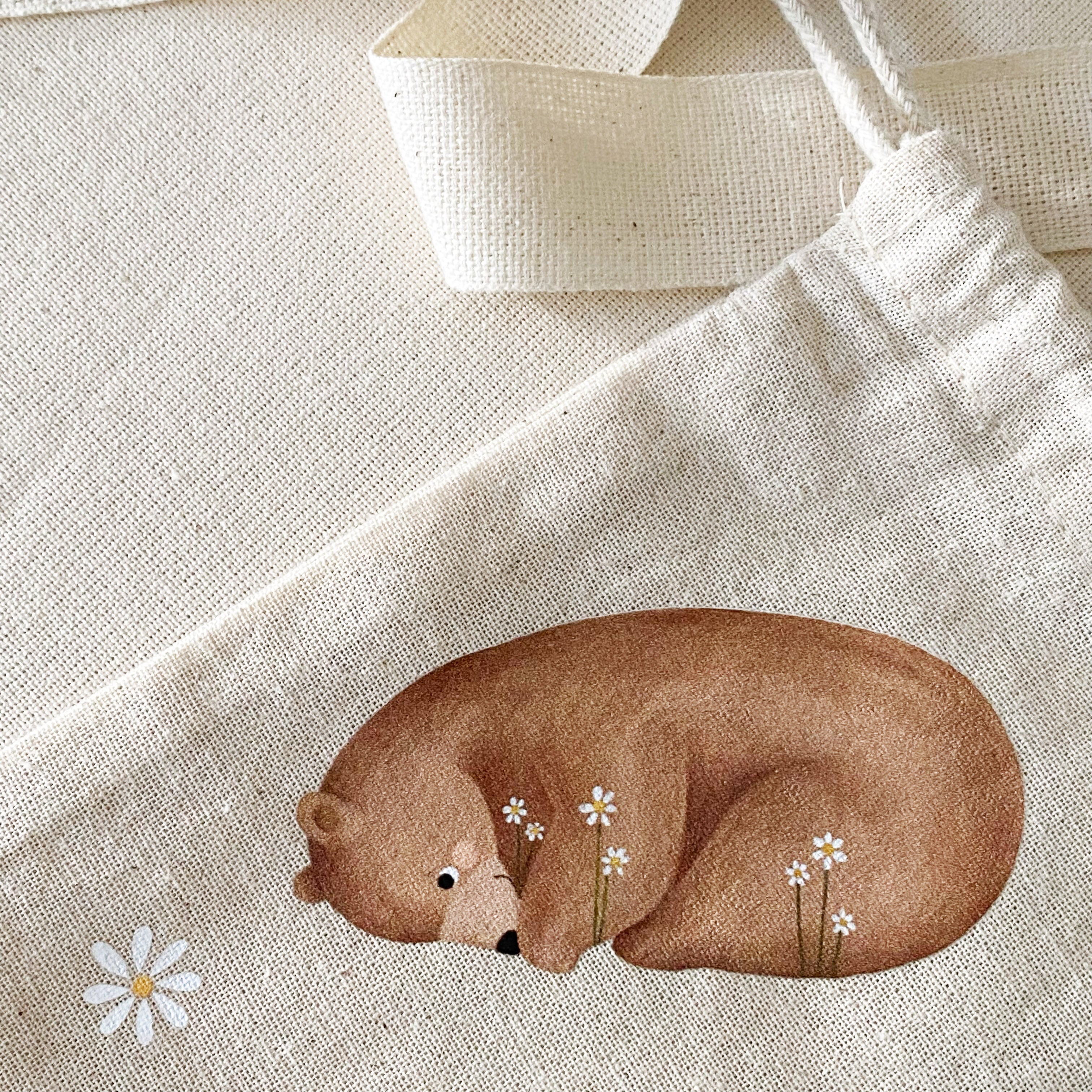 Iron-on patch - shy bear