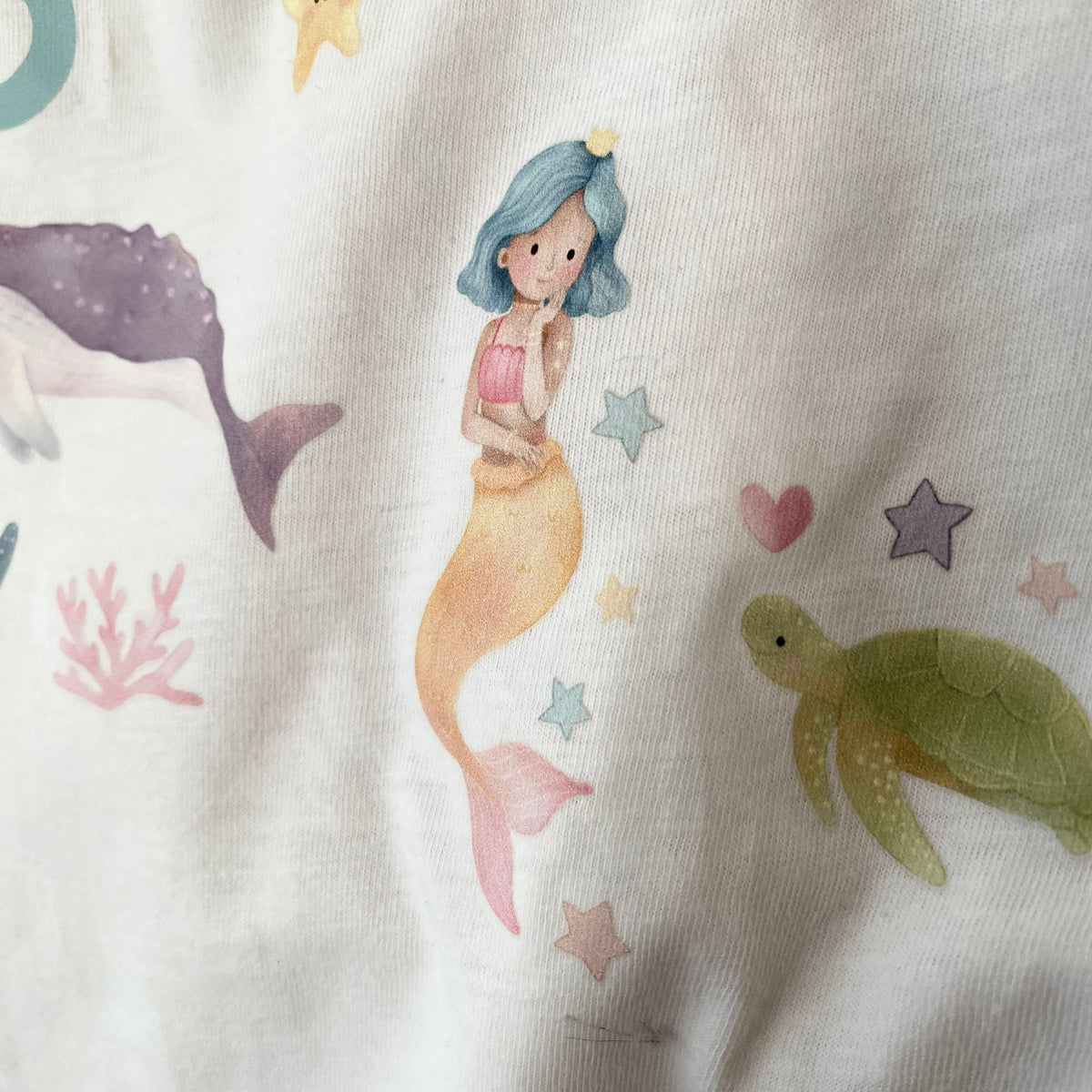 Bügelbilder kleine Meerjungfrauen / Mermaids - Cold Peel / Iron on/ Applikationen /Muster