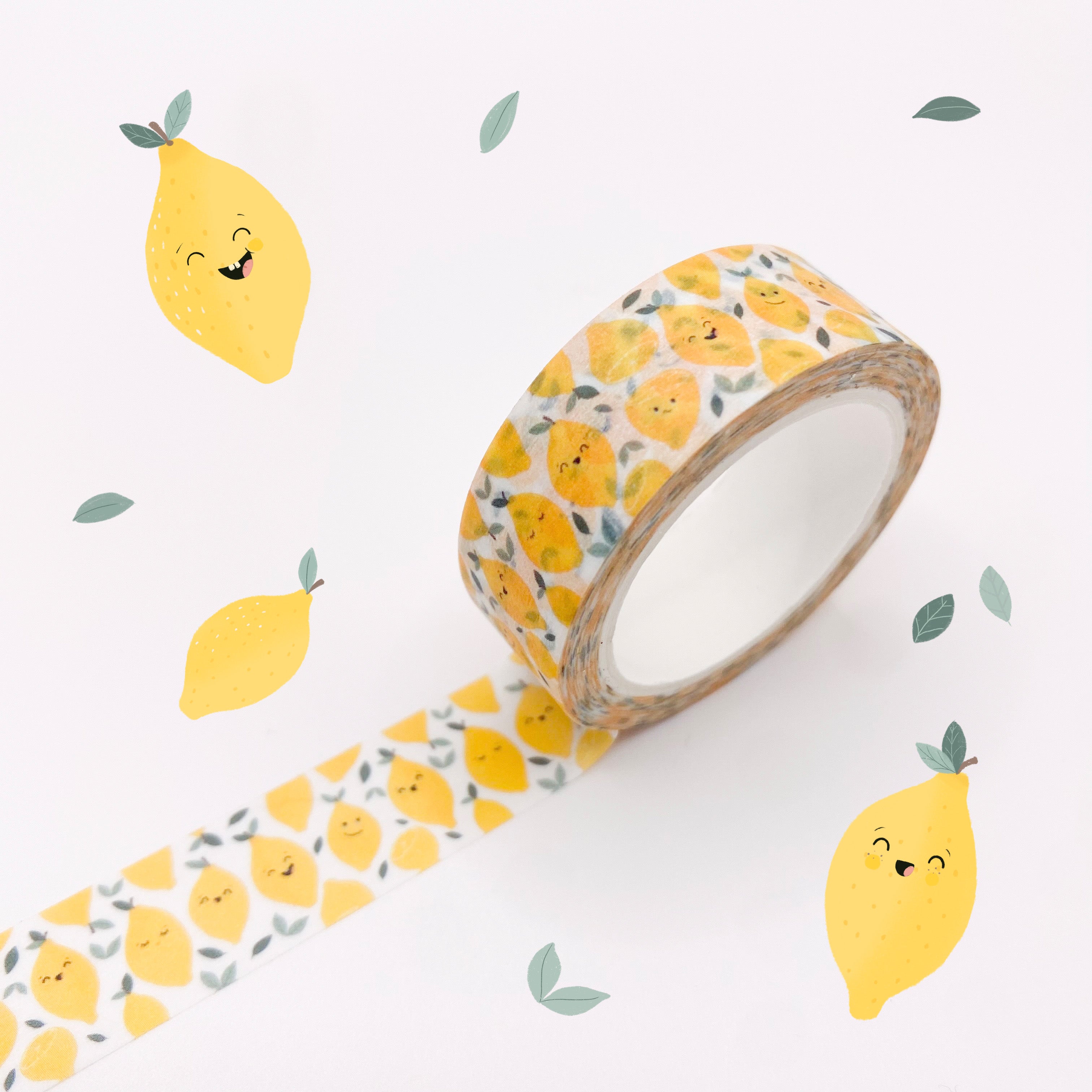 Washi Tape / Klebeband - Zitronen