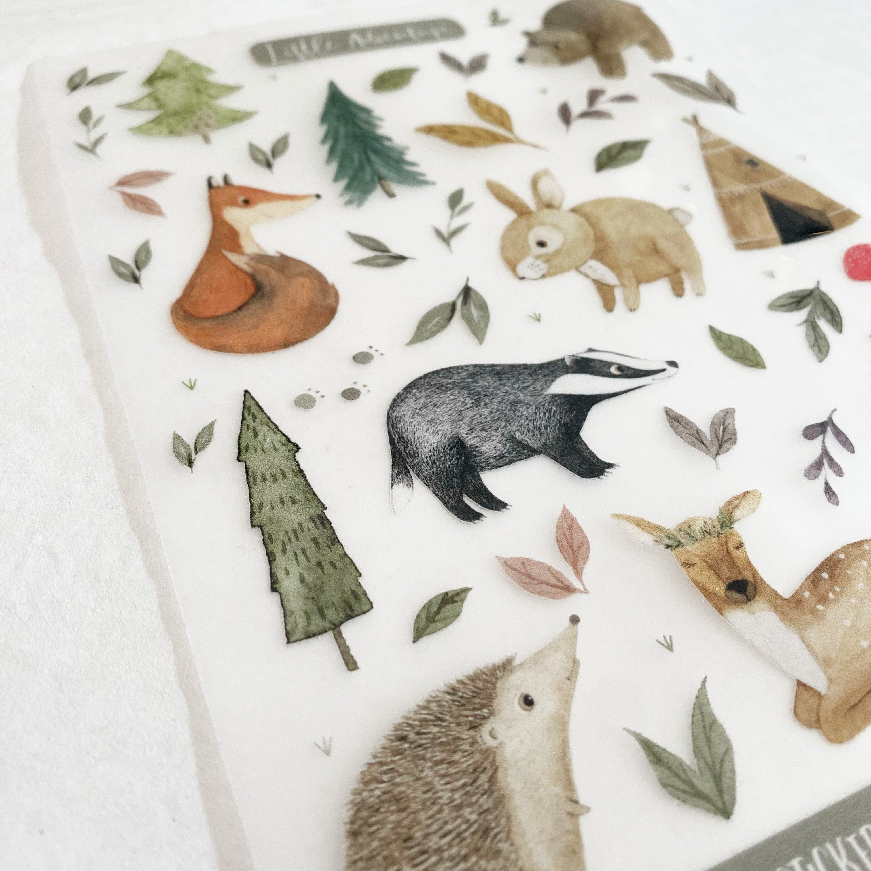 Bügelbilder mit Waldtieren - Hot Peel / Iron on/ Applikationen