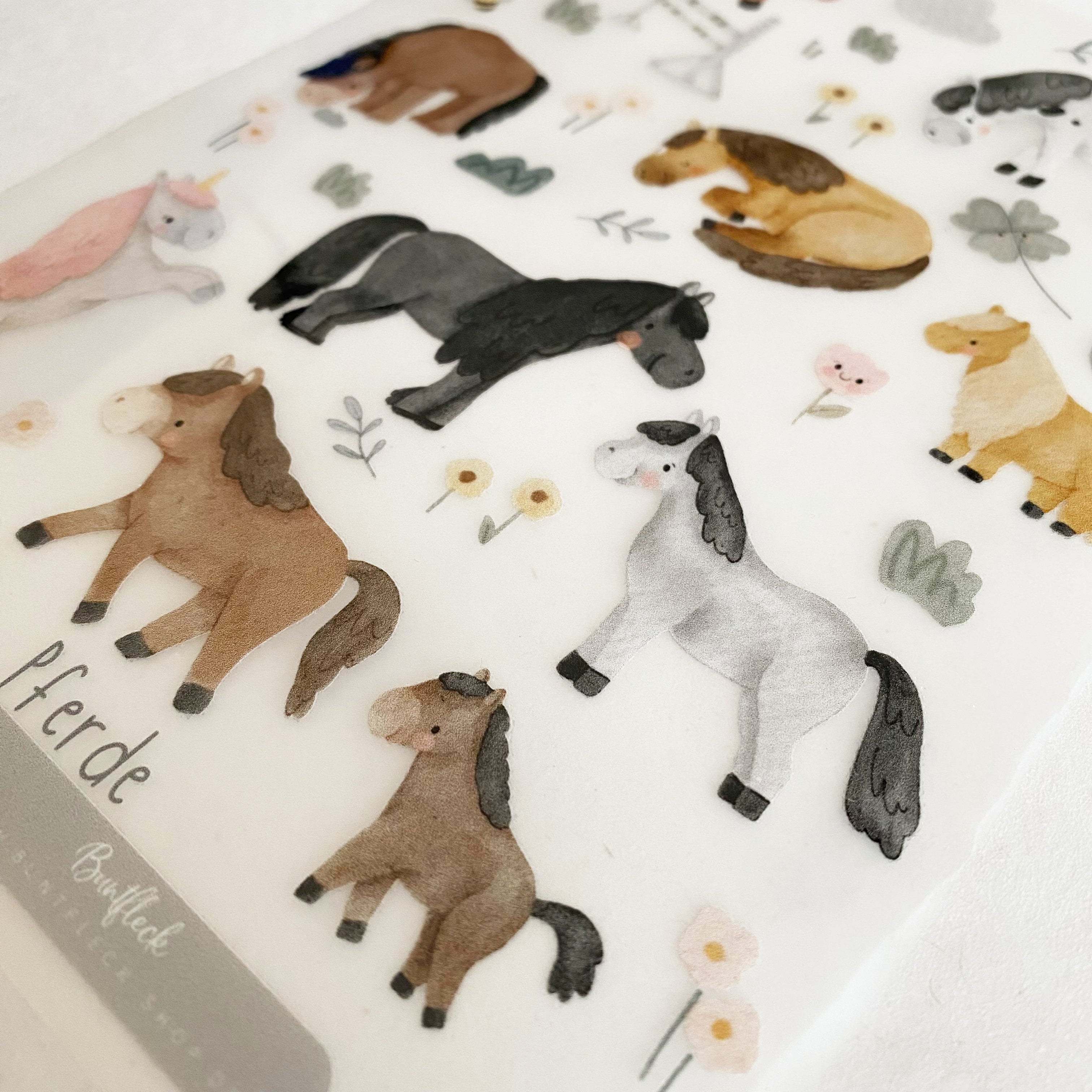 Bügelbilder mit süßen Pferden - Hot Peel / Iron on/ Applikationen