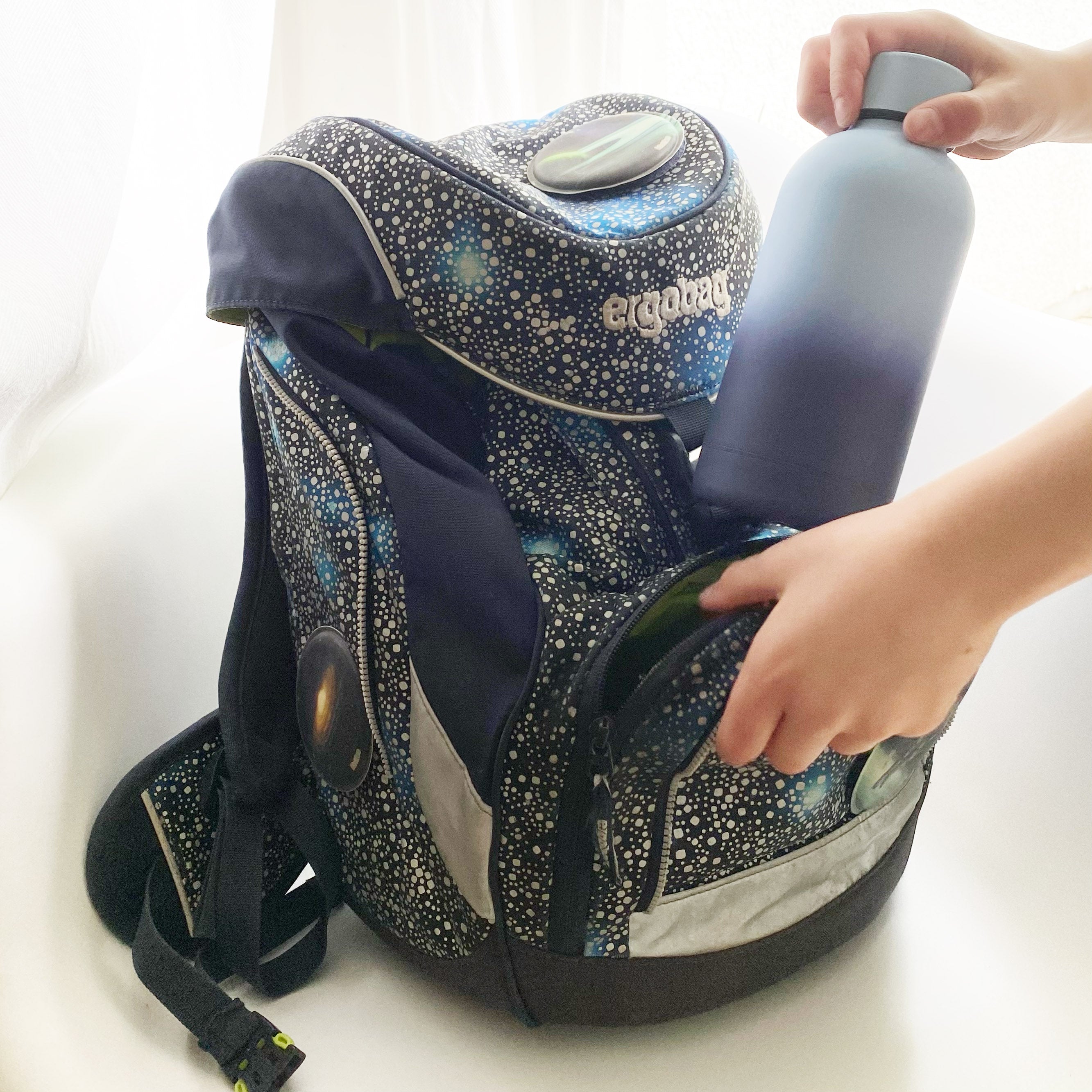 Thermos bottle / drinking bottle / school bottle - colorful